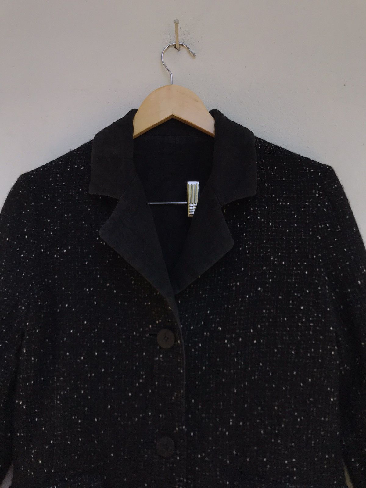 Yohji Yamamoto Iwish by Yohji Yamamoto Reversible Polka dot Wool Coat Size S / US 4 / IT 40 - 5 Thumbnail