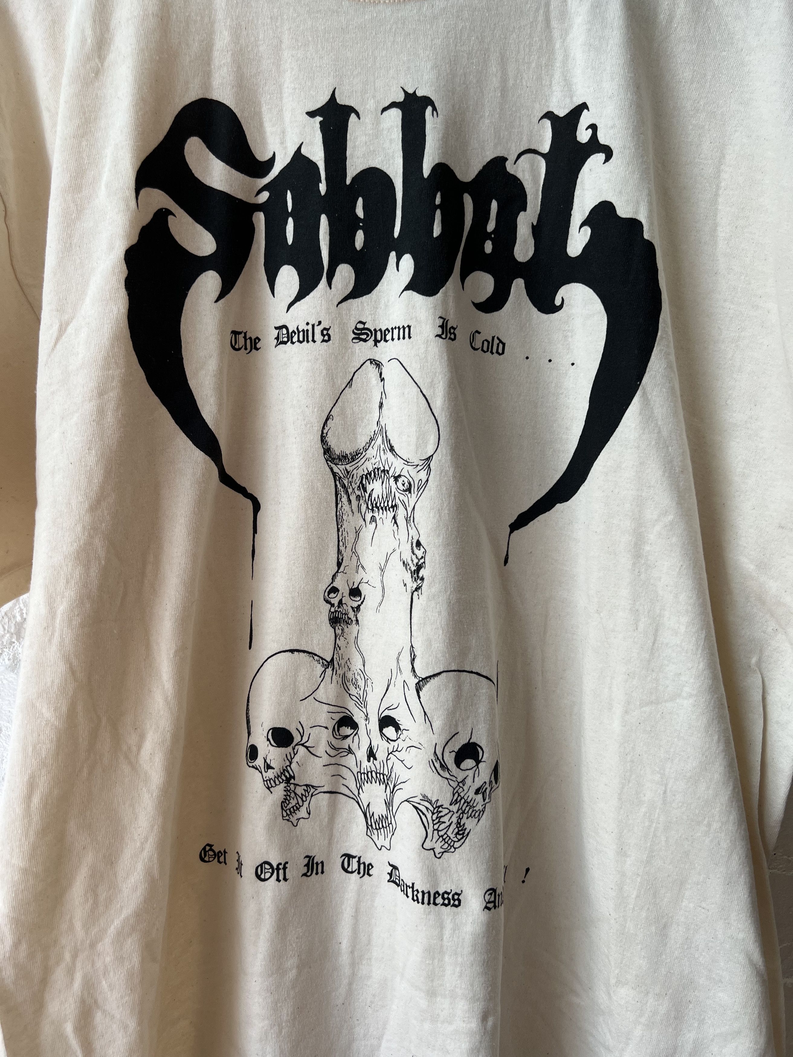 Vintage Vintage Sabbath devil spirm skull dick t shirt Size US S / EU 44-46 / 1 - 3 Thumbnail