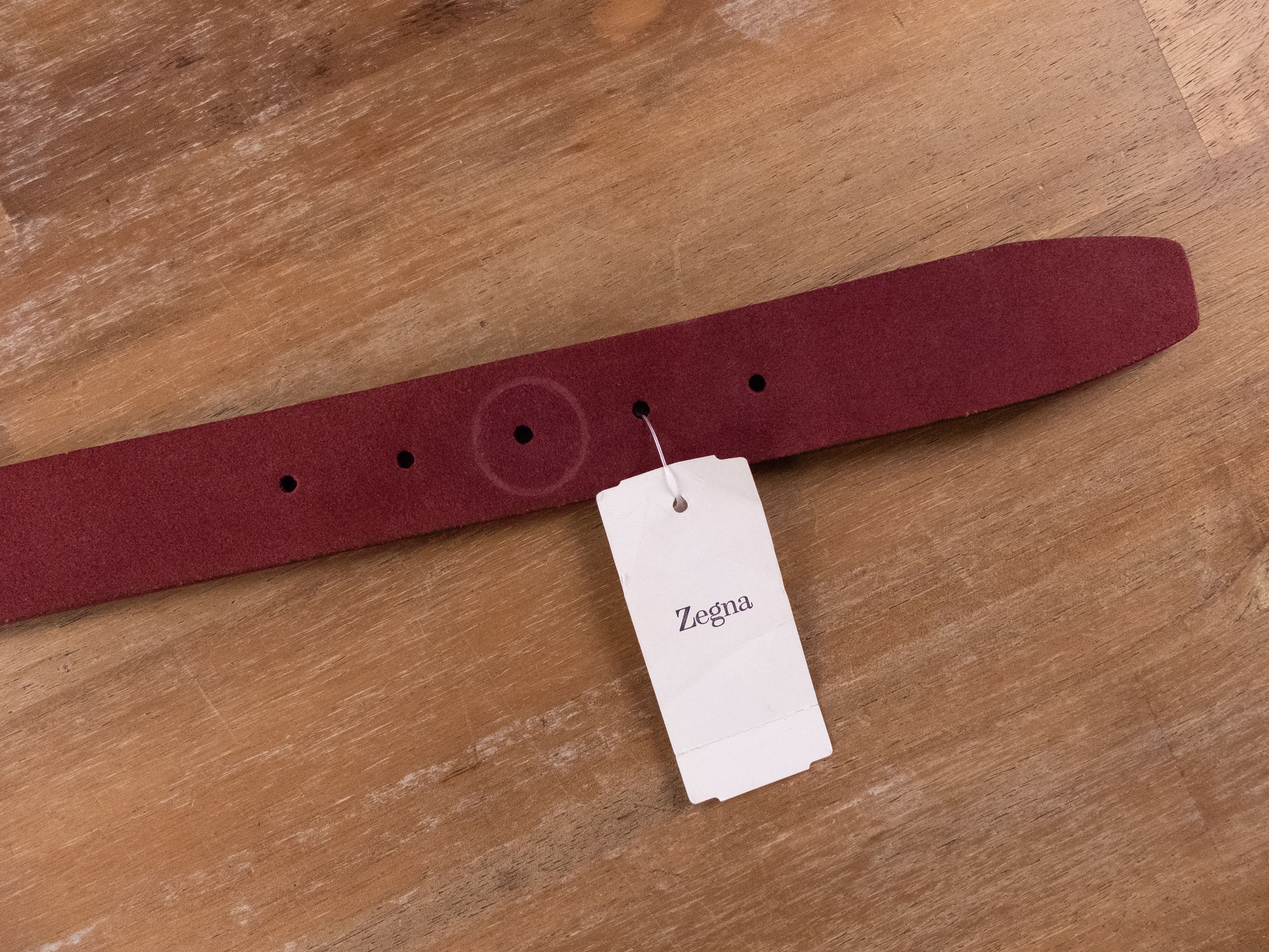 Ermenegildo Zegna ERMENEGILDO ZEGNA red suede belt 105 40 fits 40 inch waist Size 40 - 4 Thumbnail