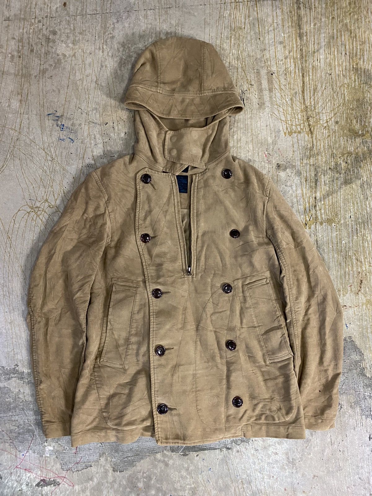 CABANE de ZUCCa × Final Home × Issey Miyake AW11 Anorak Cap hoodie Jacket Size US L / EU 52-54 / 3 - 6 Thumbnail