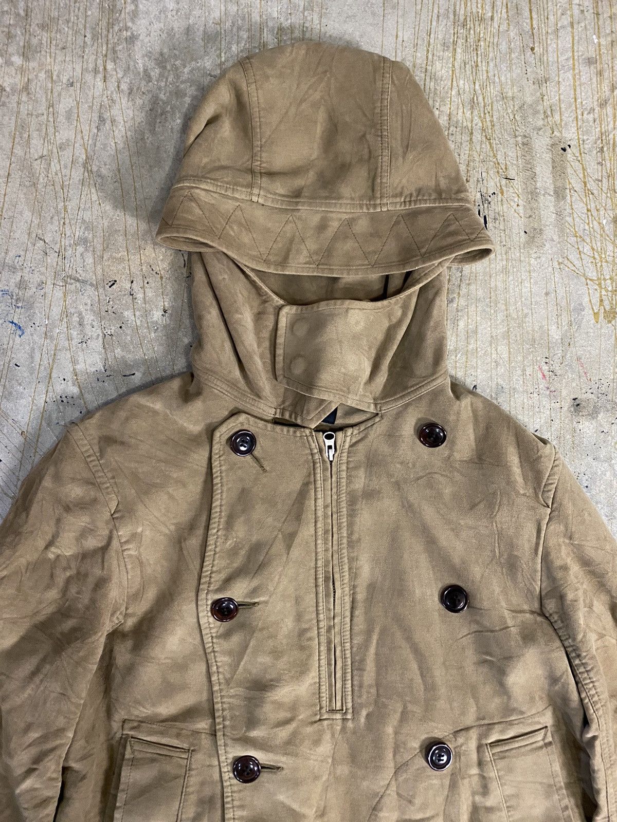 CABANE de ZUCCa × Final Home × Issey Miyake AW11 Anorak Cap hoodie Jacket Size US L / EU 52-54 / 3 - 3 Thumbnail
