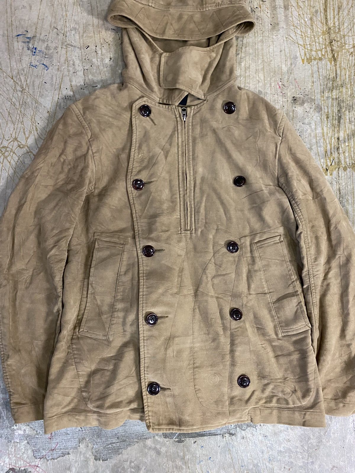 CABANE de ZUCCa × Final Home × Issey Miyake AW11 Anorak Cap hoodie Jacket Size US L / EU 52-54 / 3 - 4 Thumbnail