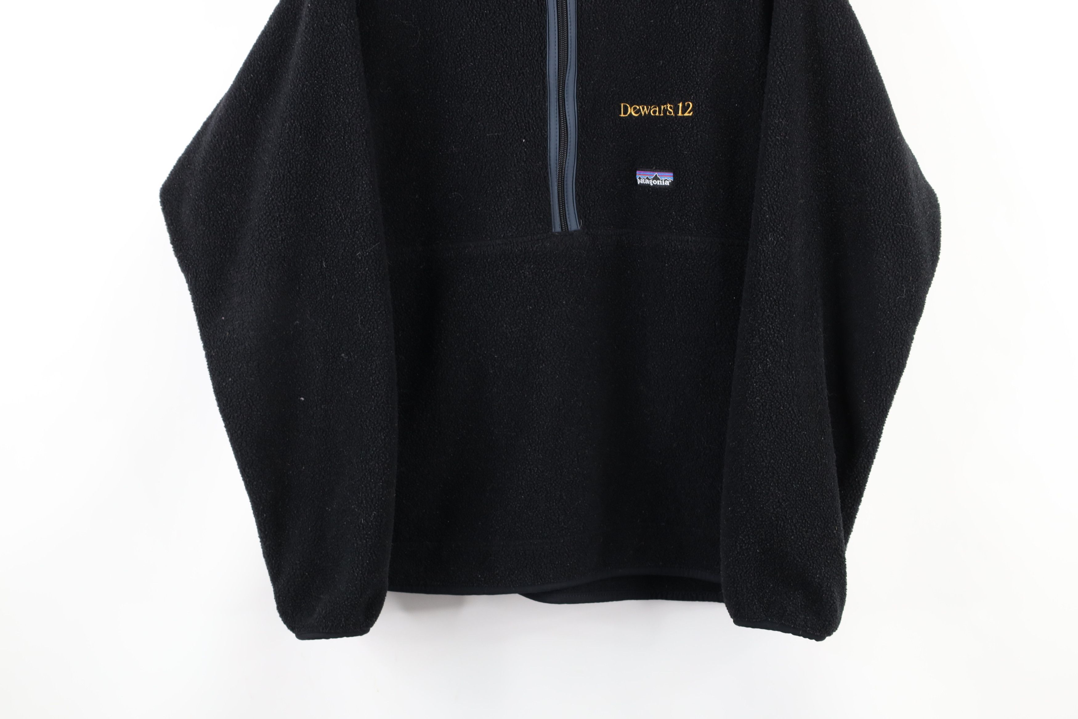 Patagonia × Vintage Vintage Patagonia Synchilla Whisky Half Zip Fleece Sweater Size US L / EU 52-54 / 3 - 3 Thumbnail