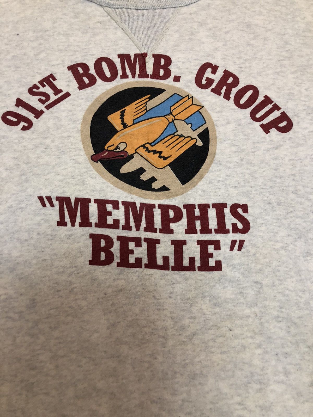 Buzz Rickson's Memphis Belle Air Force 91st Nazi Sweatshirt Size US L / EU 52-54 / 3 - 11 Thumbnail