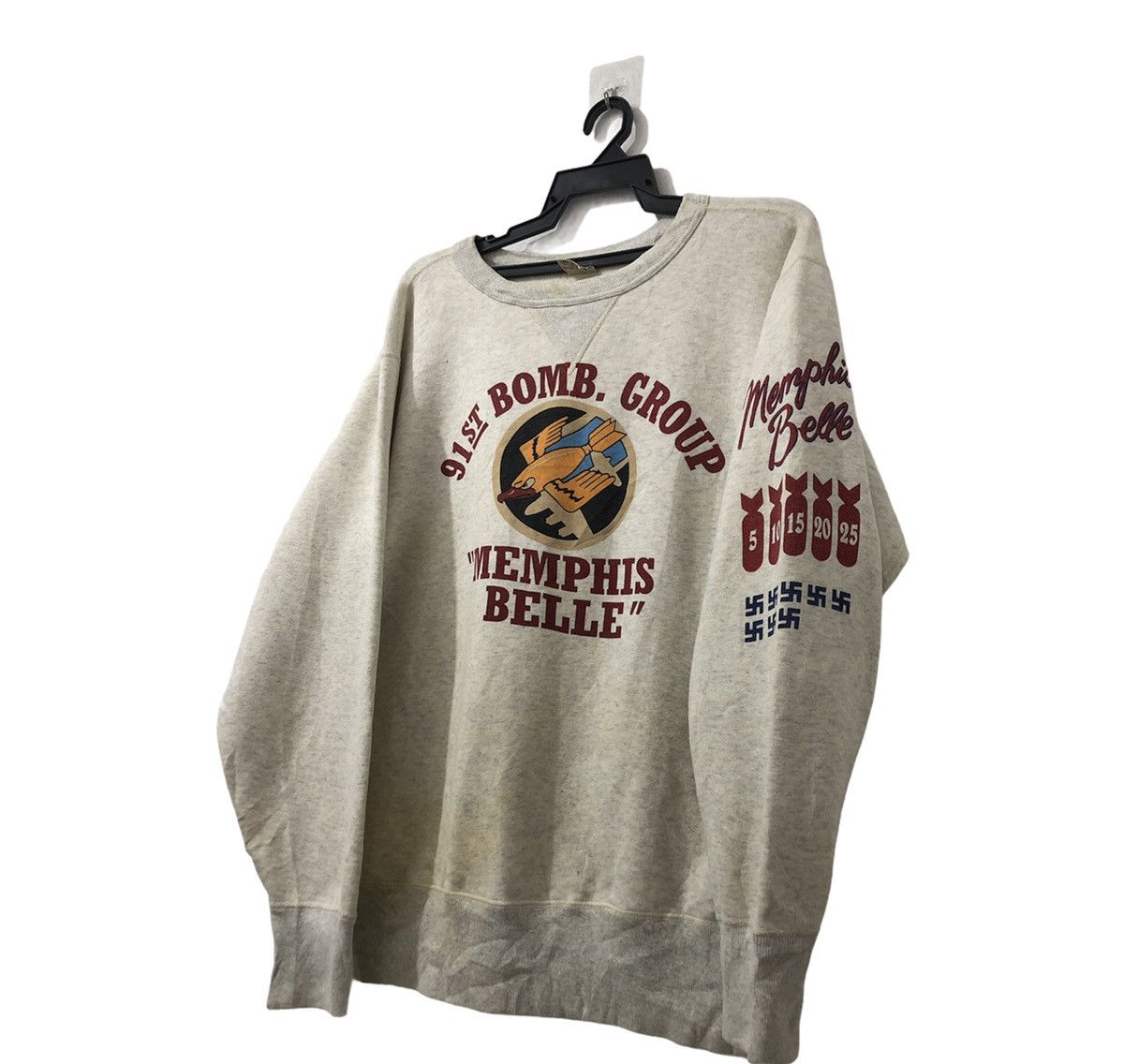 Buzz Rickson's Memphis Belle Air Force 91st Nazi Sweatshirt Size US L / EU 52-54 / 3 - 2 Thumbnail