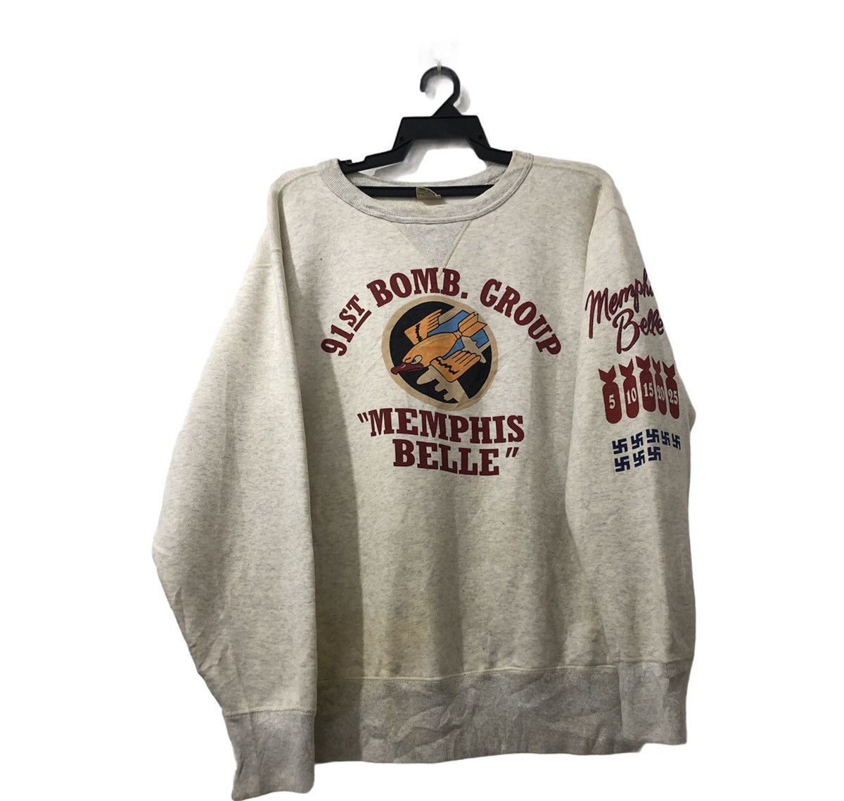 Buzz Rickson's Memphis Belle Air Force 91st Nazi Sweatshirt Size US L / EU 52-54 / 3 - 1 Thumbnail