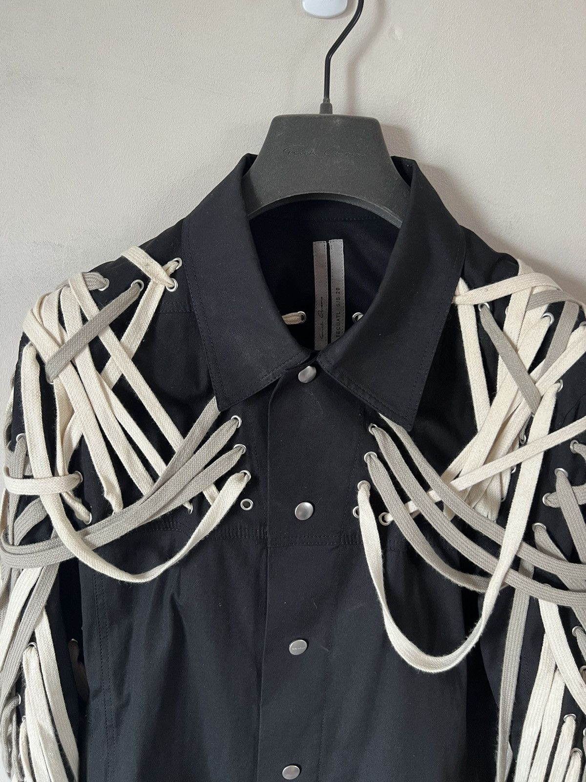 Rick Owens SS20 Tecuatl Megalace Worker Jacket | Grailed