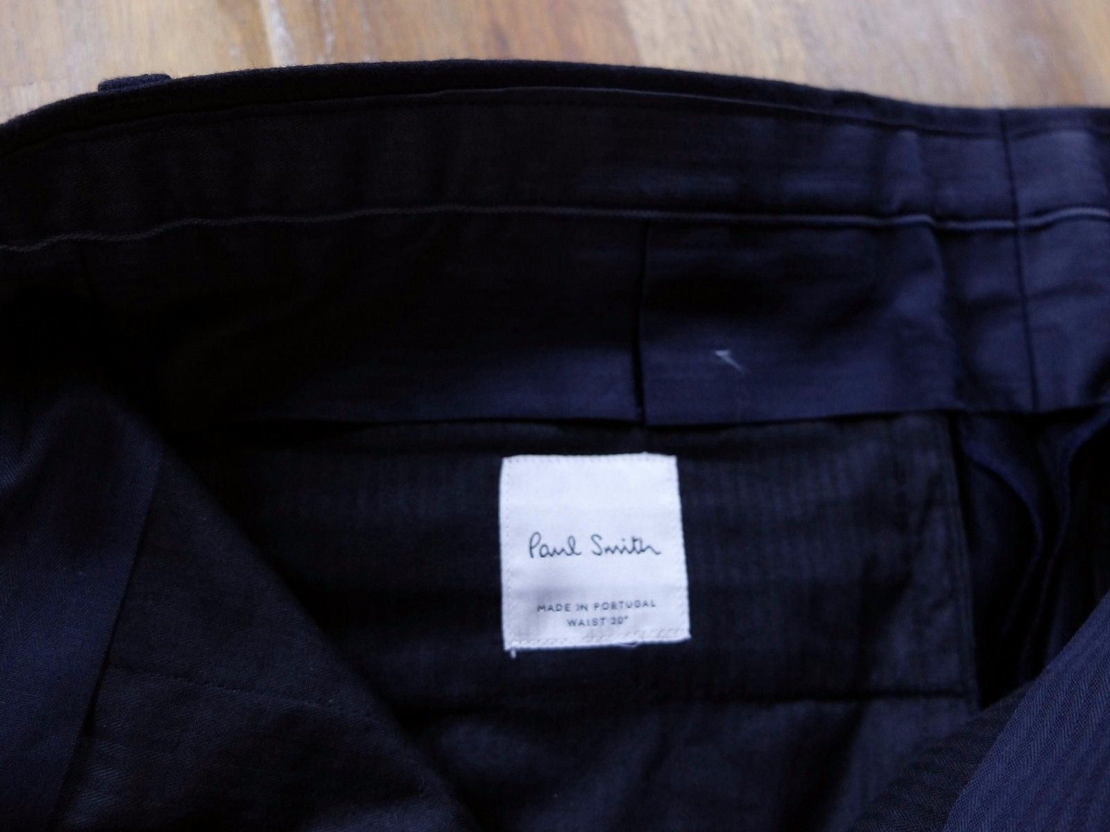 Paul Smith PAUL SMITH slim fit navy blue flannel wool pants trousers 30 Size US 30 / EU 46 - 5 Thumbnail