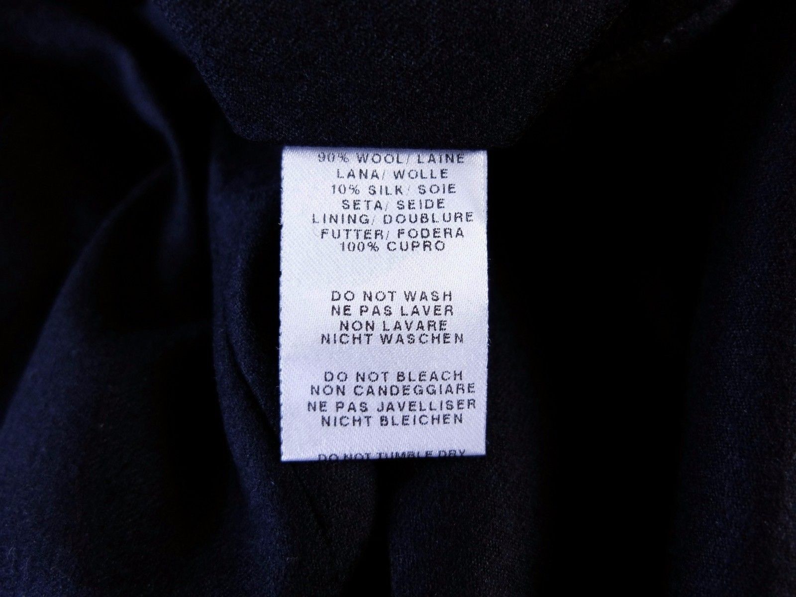 Paul Smith PAUL SMITH slim fit navy blue flannel wool pants trousers 30 Size US 30 / EU 46 - 7 Thumbnail