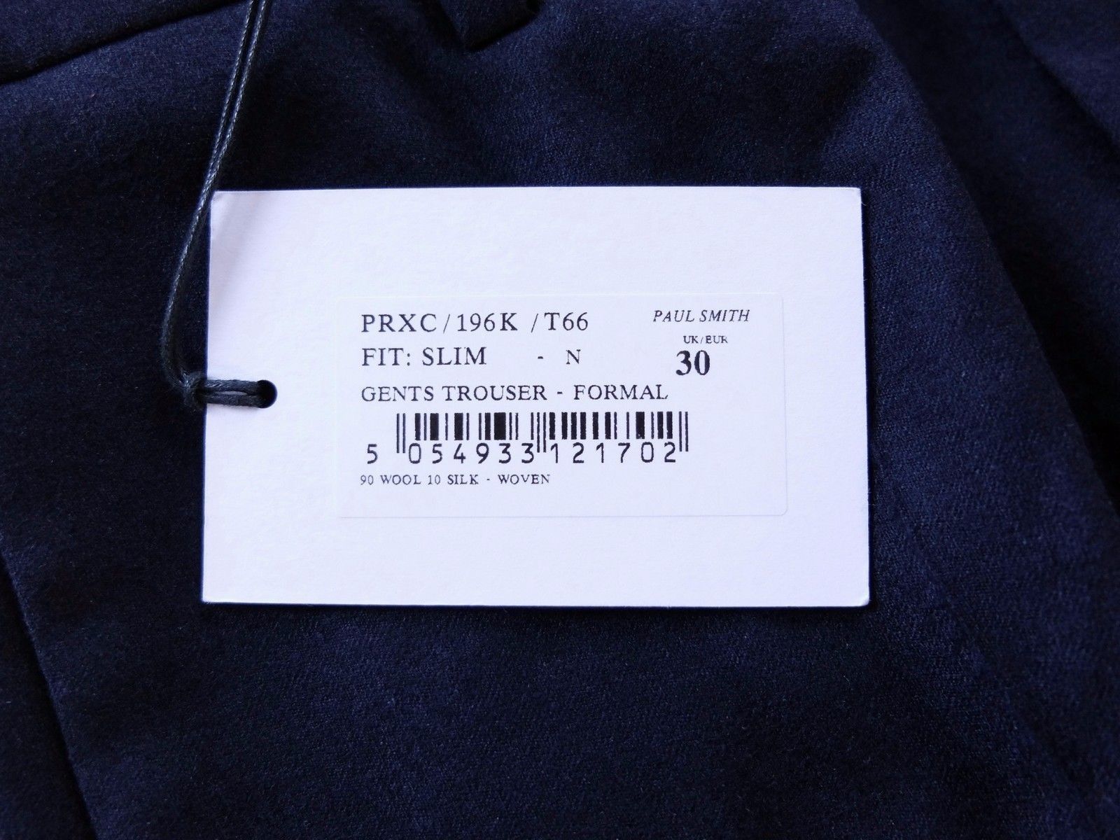 Paul Smith PAUL SMITH slim fit navy blue flannel wool pants trousers 30 Size US 30 / EU 46 - 3 Thumbnail