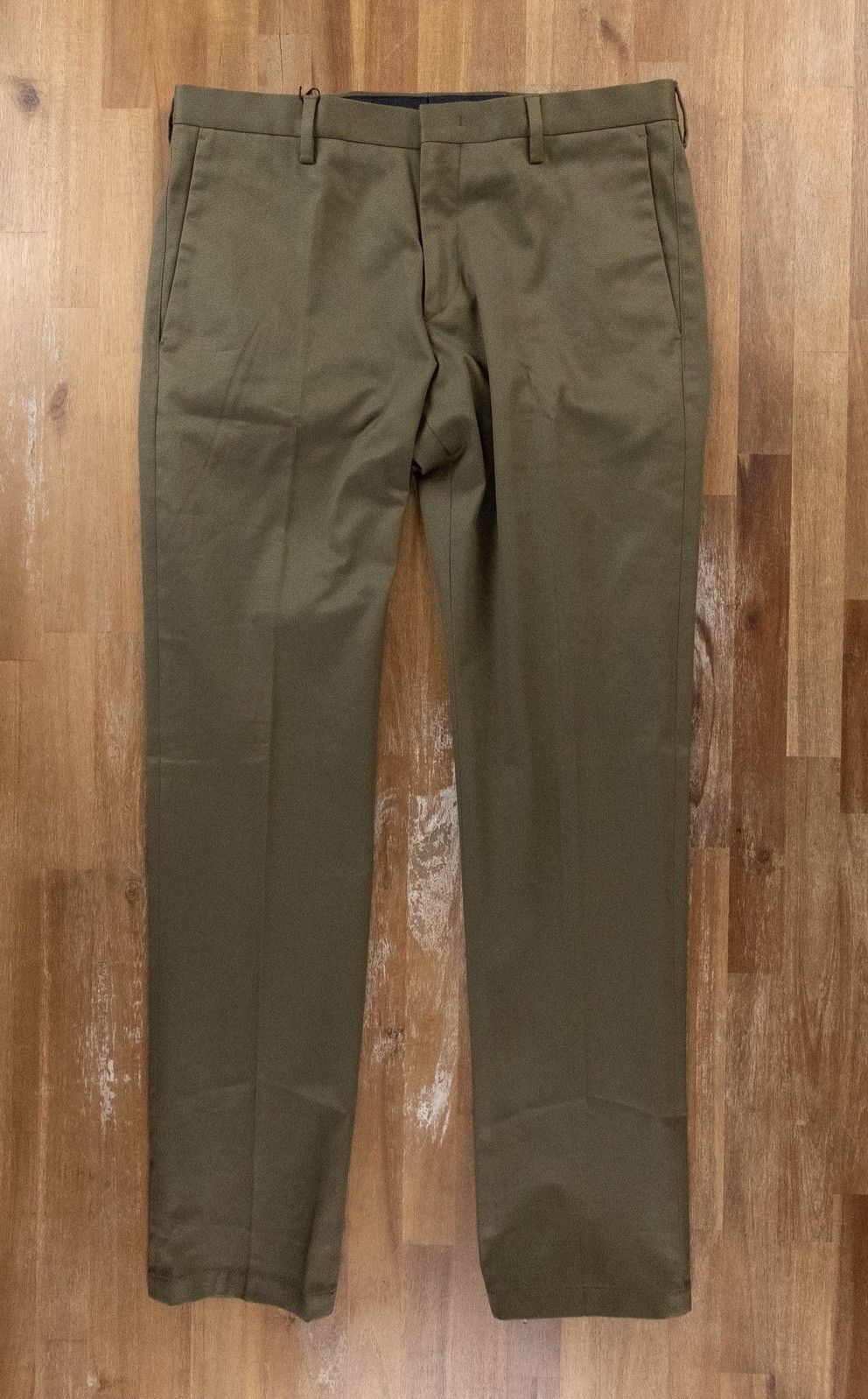 Paul Smith PAUL SMITH mainline khaki green cotton pants trousers 32 Size US 32 / EU 48 - 1 Thumbnail