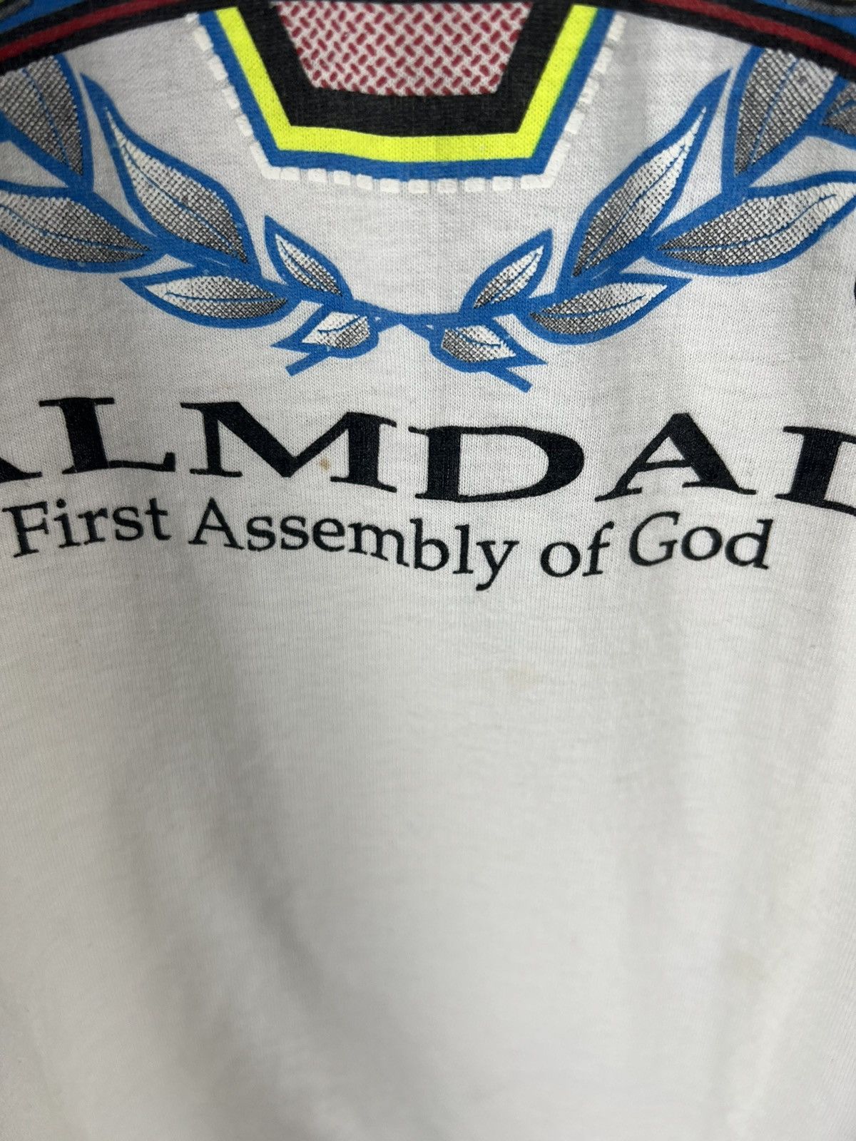 Fruit Of The Loom 1994 Victory In Jesus First Assembly of God Church Tee Size US XL / EU 56 / 4 - 5 Thumbnail