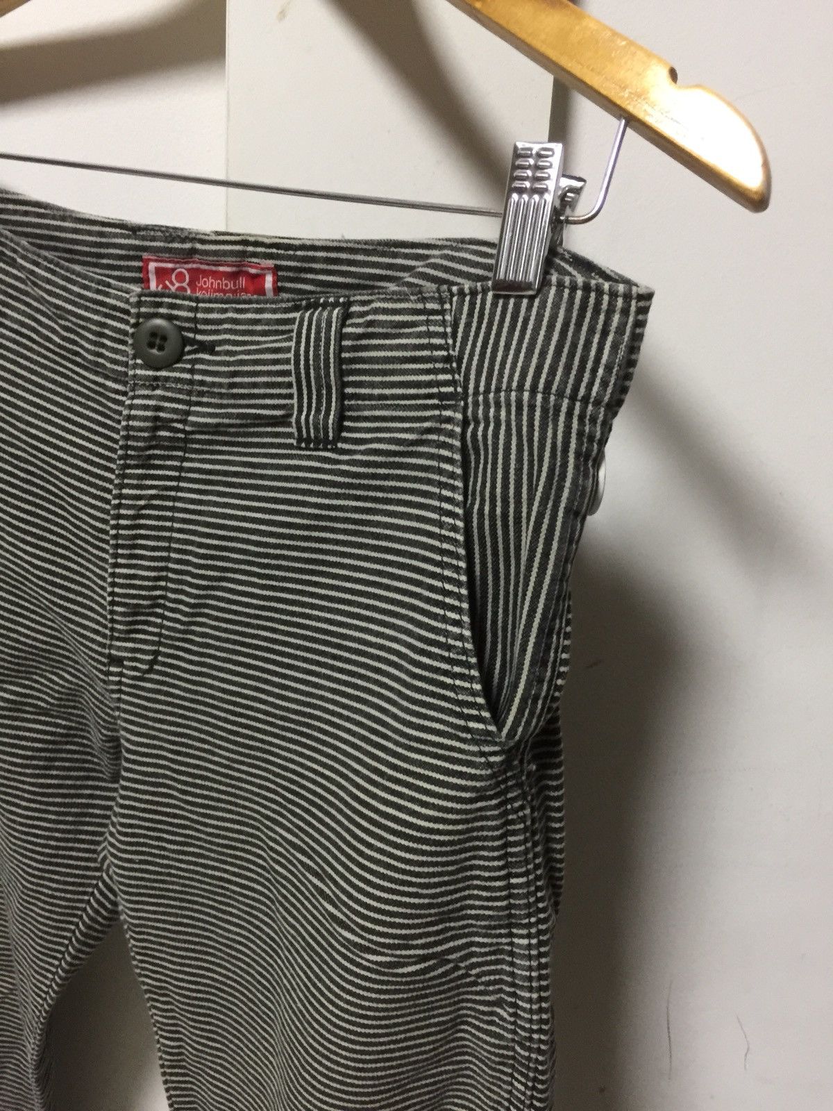 Johnbull × KOJIMA GENES John Bull Denim Striped Hickory Work by Kojima Genes Japan Size US 32 / EU 48 - 4 Thumbnail