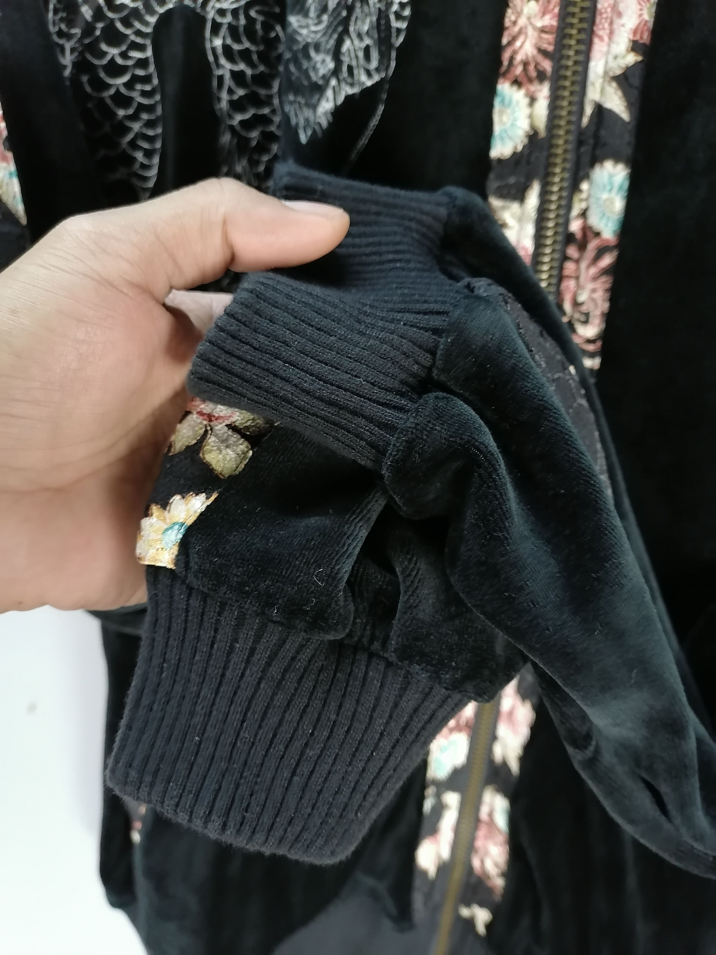 Japanese Brand 🔥Karakuri Generation Dragon Embroidery Velvet Jacket⚡ Size US XL / EU 56 / 4 - 7 Thumbnail