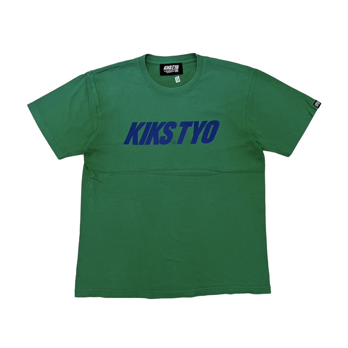 image of Kiks Tyo Community Of The Sneaker Nuts With Big Logo Tee in Green, Men's (Size Large)