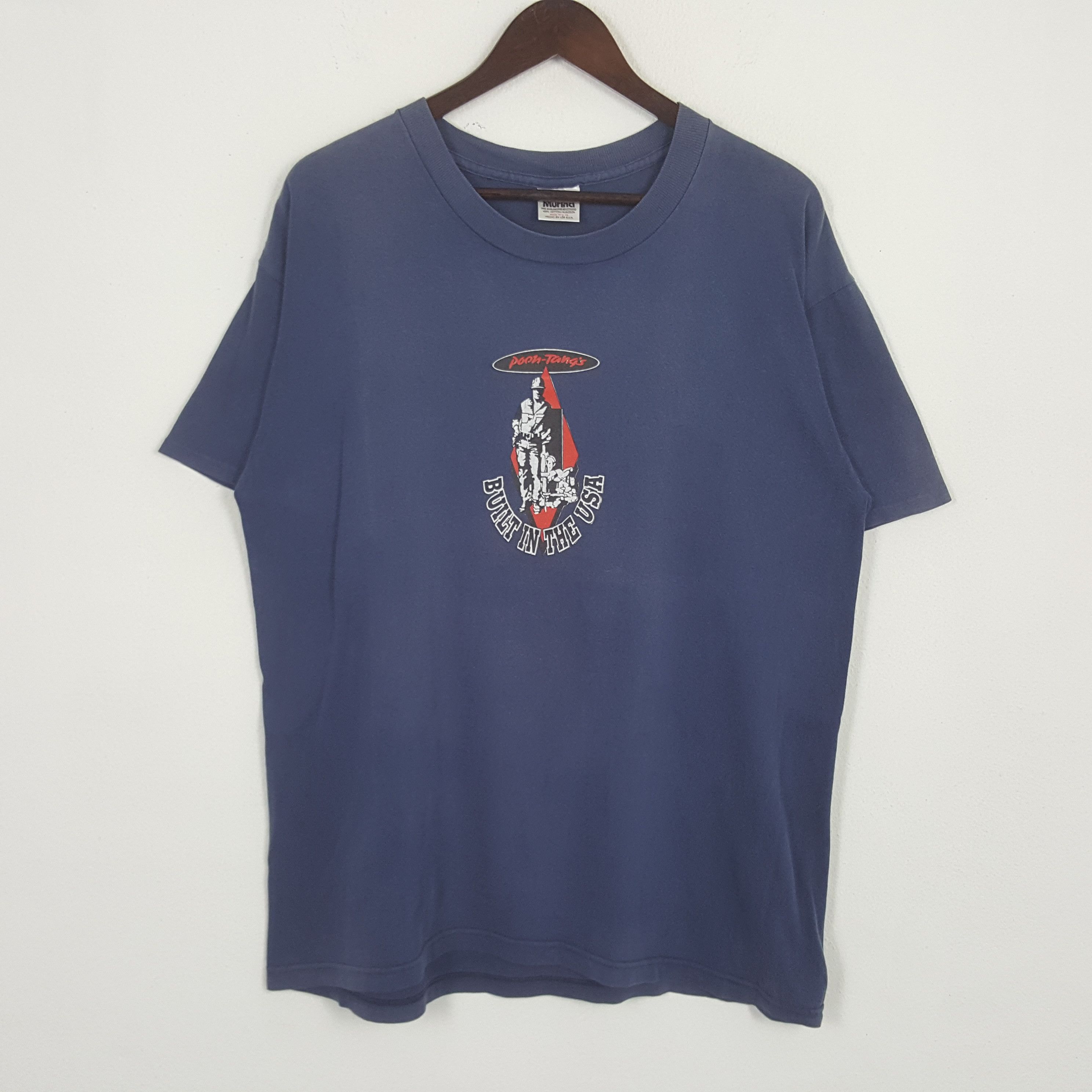 Vintage Vintage Poon-Tang's Built Of The USA Tshirt Size US L / EU 52-54 / 3 - 3 Thumbnail