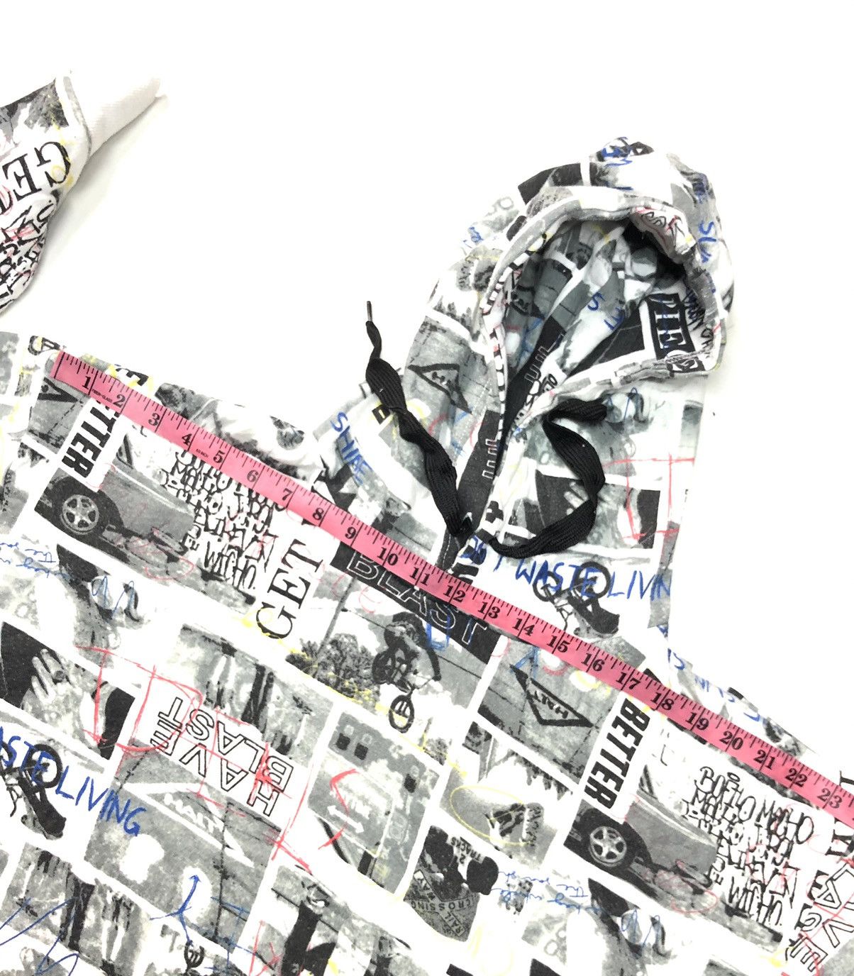 Japanese Brand THUNDER STORM ALL OVER PRINT STREET WEAR HOODIE Size US L / EU 52-54 / 3 - 11 Thumbnail