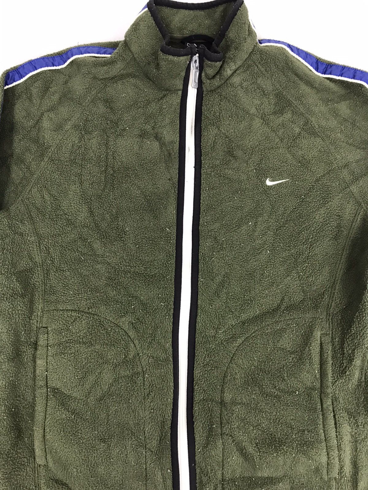 Nike Vintage Nike Small Logo Sweatshirt Zipper Fleece Jacket Size M / US 6-8 / IT 42-44 - 2 Thumbnail