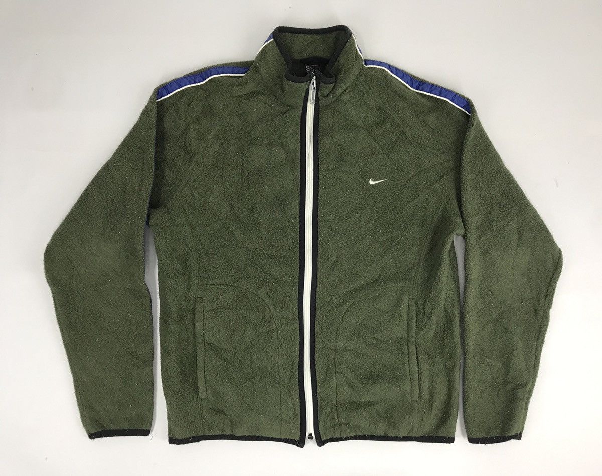 Nike Vintage Nike Small Logo Sweatshirt Zipper Fleece Jacket Size M / US 6-8 / IT 42-44 - 1 Thumbnail