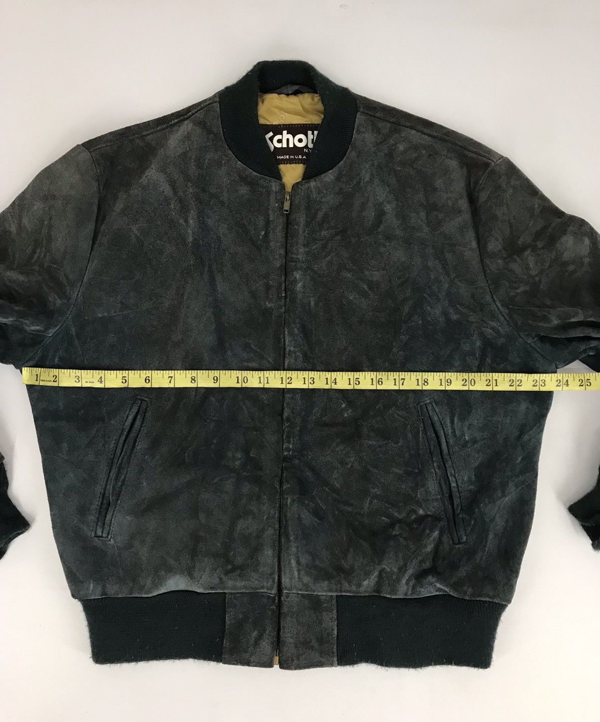 Schott 80s 90s Bomber Schott Nyc Heavy Leather USA Size US M / EU 48-50 / 2 - 11 Thumbnail