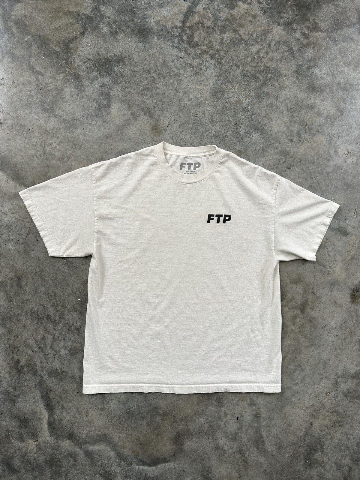 Fuck The Population OG Fuck The Population White + Black Classic FTP Logo Tee XL Size US XL / EU 56 / 4 - 1 Thumbnail