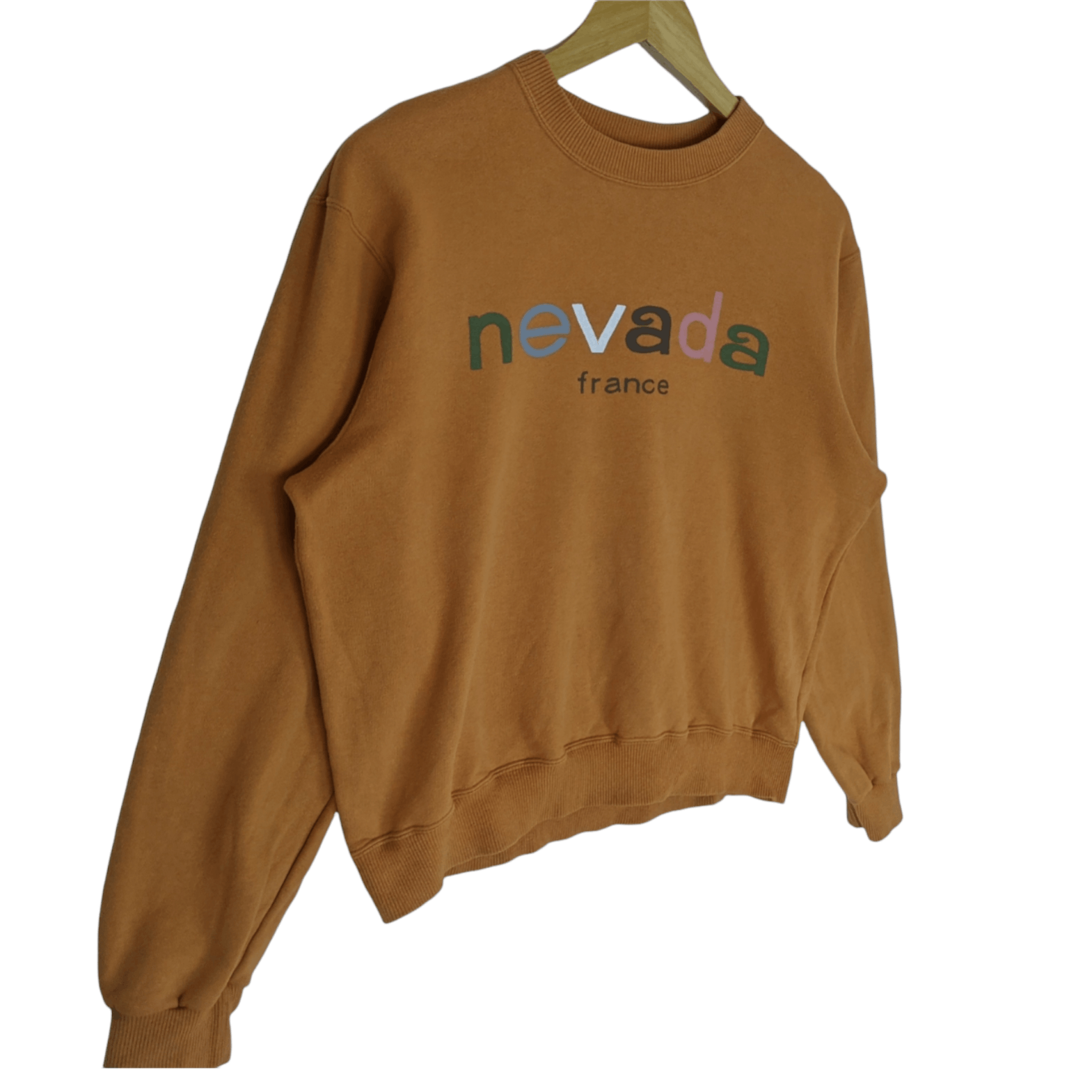 Japanese Brand NEVADA France Spell Out Jumper Sweatshirt Size S / US 4 / IT 40 - 3 Thumbnail