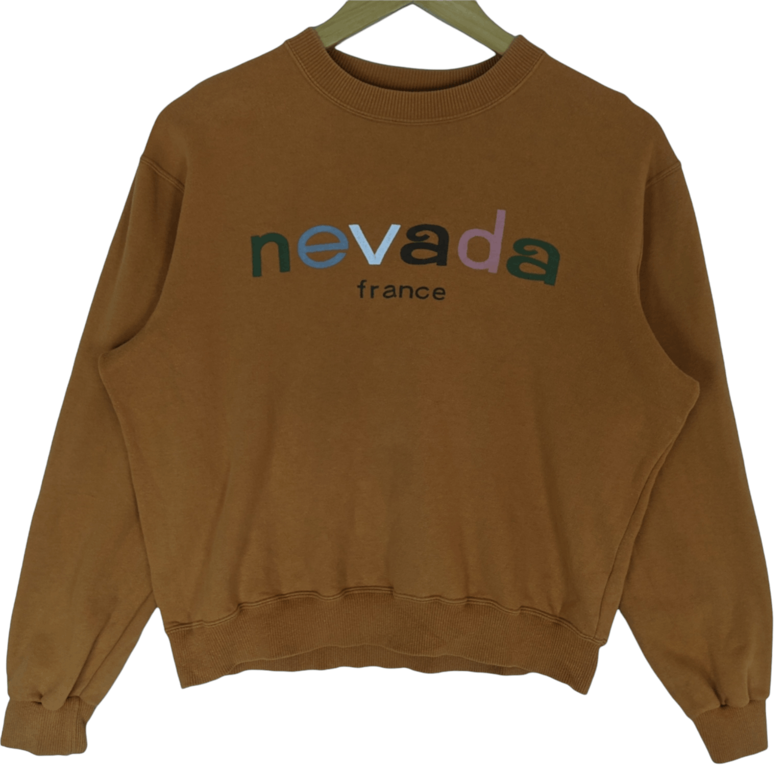 Japanese Brand NEVADA France Spell Out Jumper Sweatshirt Size S / US 4 / IT 40 - 2 Thumbnail