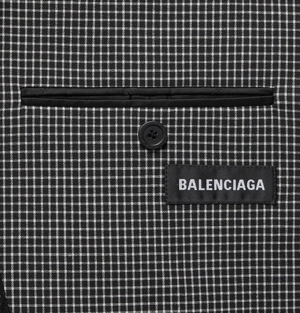 Balenciaga Plaid oversized blazer Size 48L - 4 Thumbnail