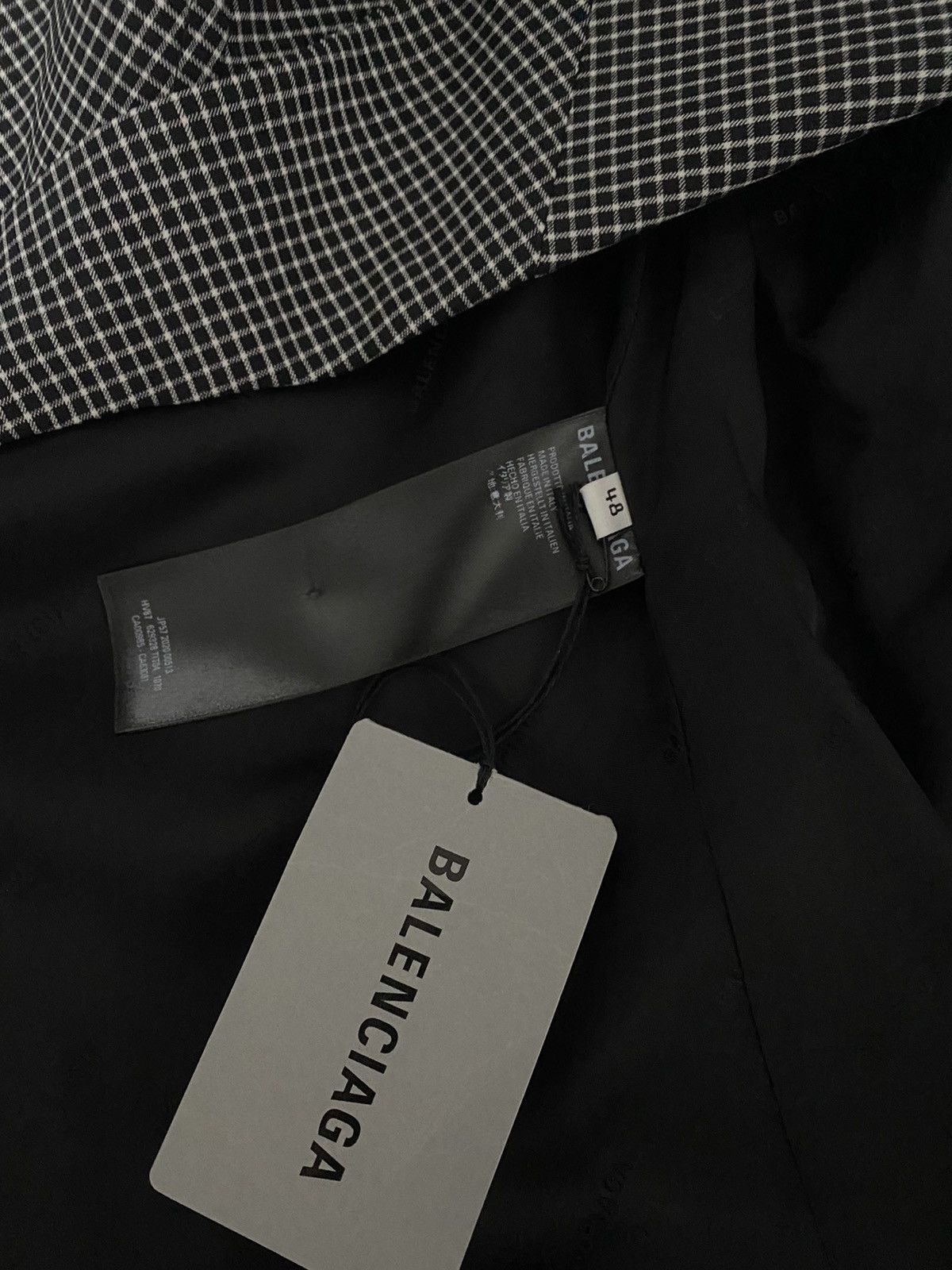 Balenciaga Plaid oversized blazer Size 48L - 10 Thumbnail