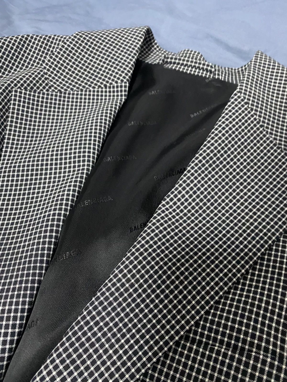 Balenciaga Plaid oversized blazer Size 48L - 8 Thumbnail