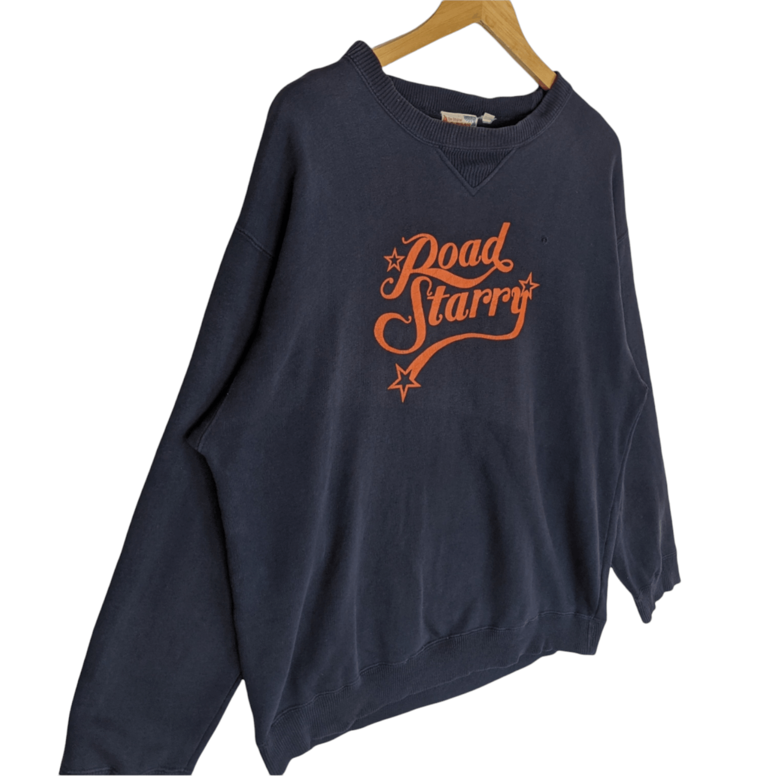 Japanese Brand × Vintage Vintage 90's OLD ENGLAND Road Starry Jumper Sweatshirt Size US XL / EU 56 / 4 - 2 Thumbnail
