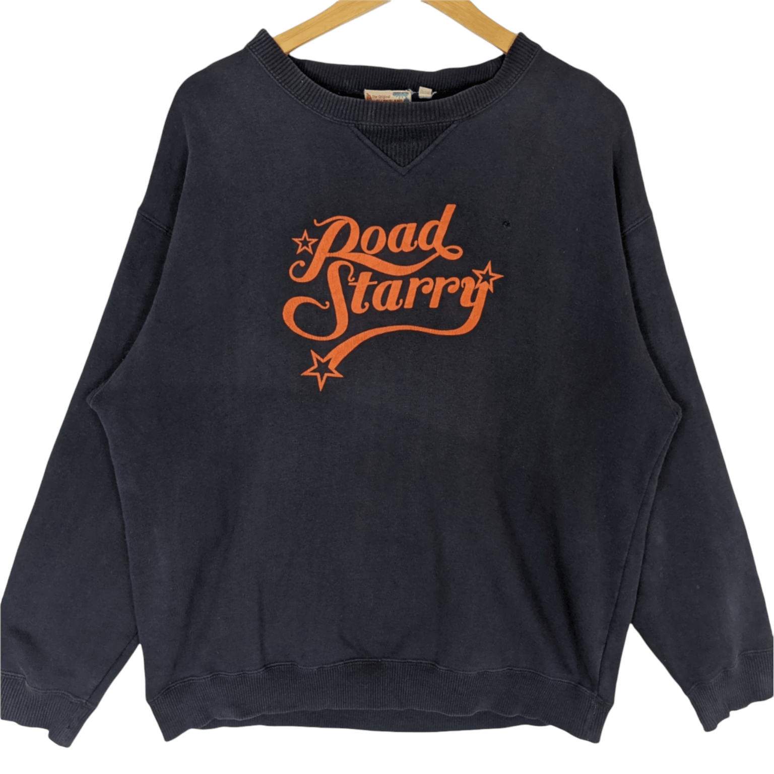 Japanese Brand × Vintage Vintage 90's OLD ENGLAND Road Starry Jumper Sweatshirt Size US XL / EU 56 / 4 - 3 Thumbnail