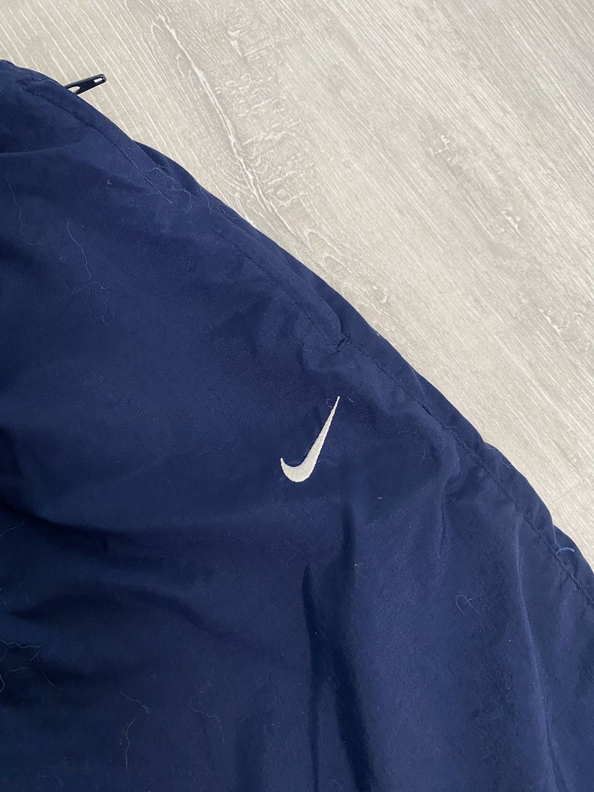 Nike × Vintage Nike vintage navy track pants small swoosh 2000s Size US 28 / EU 44 - 2 Thumbnail