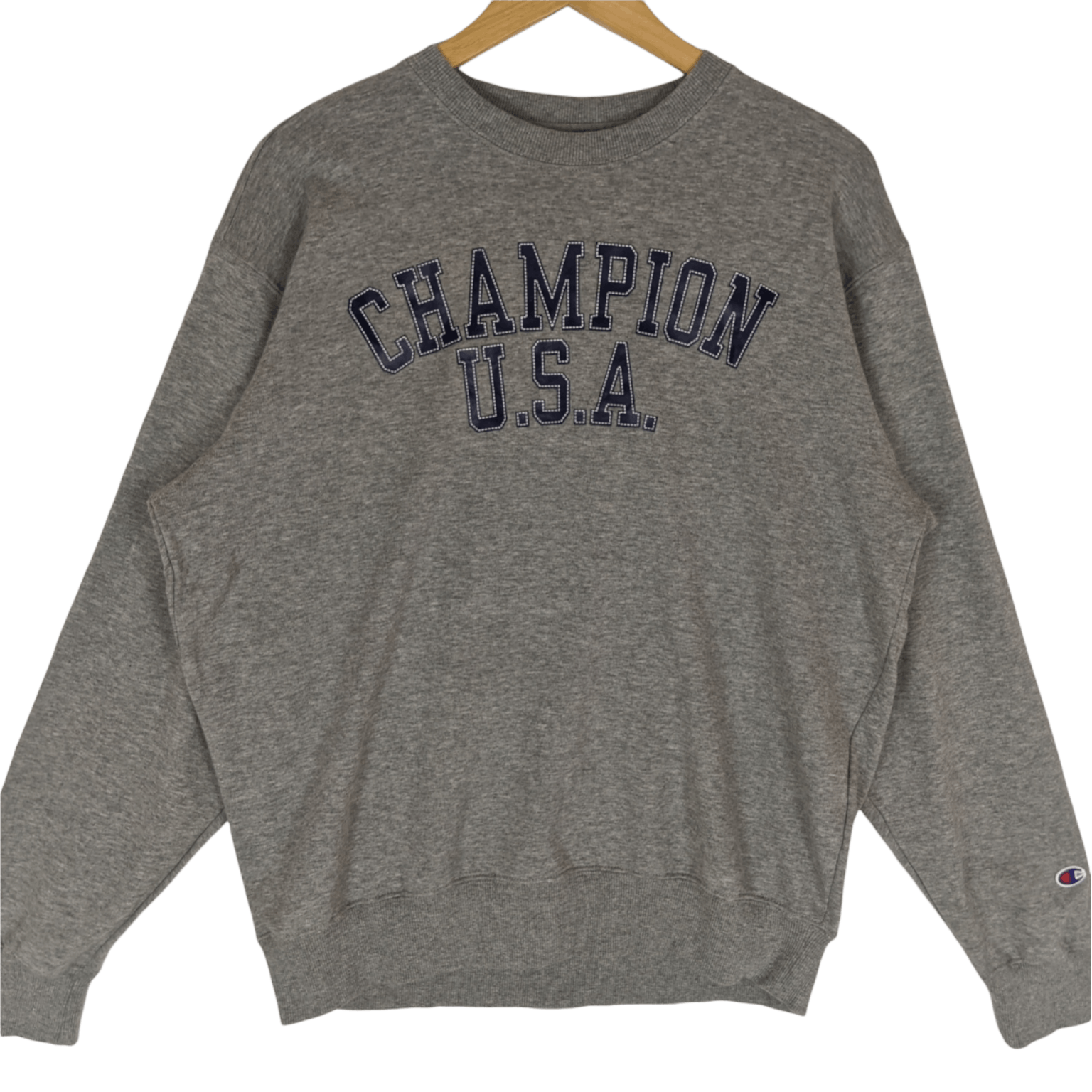 Champion CHAMPION USA Big Logo Spell Out Jumper Sweatshirt Size US XL / EU 56 / 4 - 2 Thumbnail