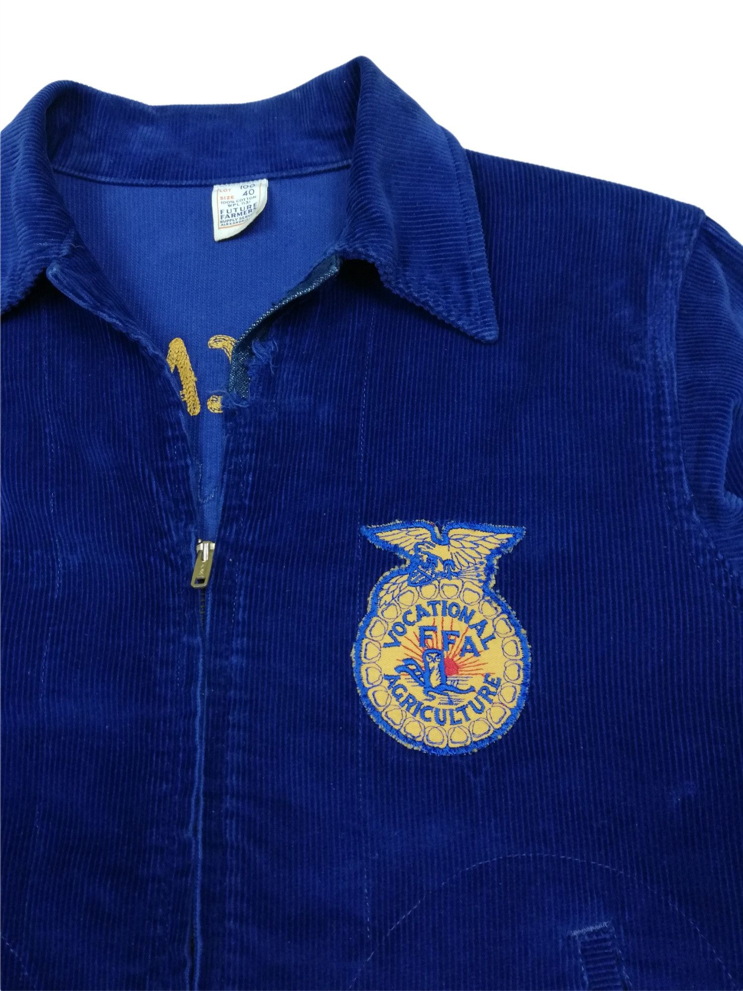 Vintage 🔥Vocational FFA Agriculture Corduroy Jacket Chain Stitched Size US M / EU 48-50 / 2 - 5 Thumbnail