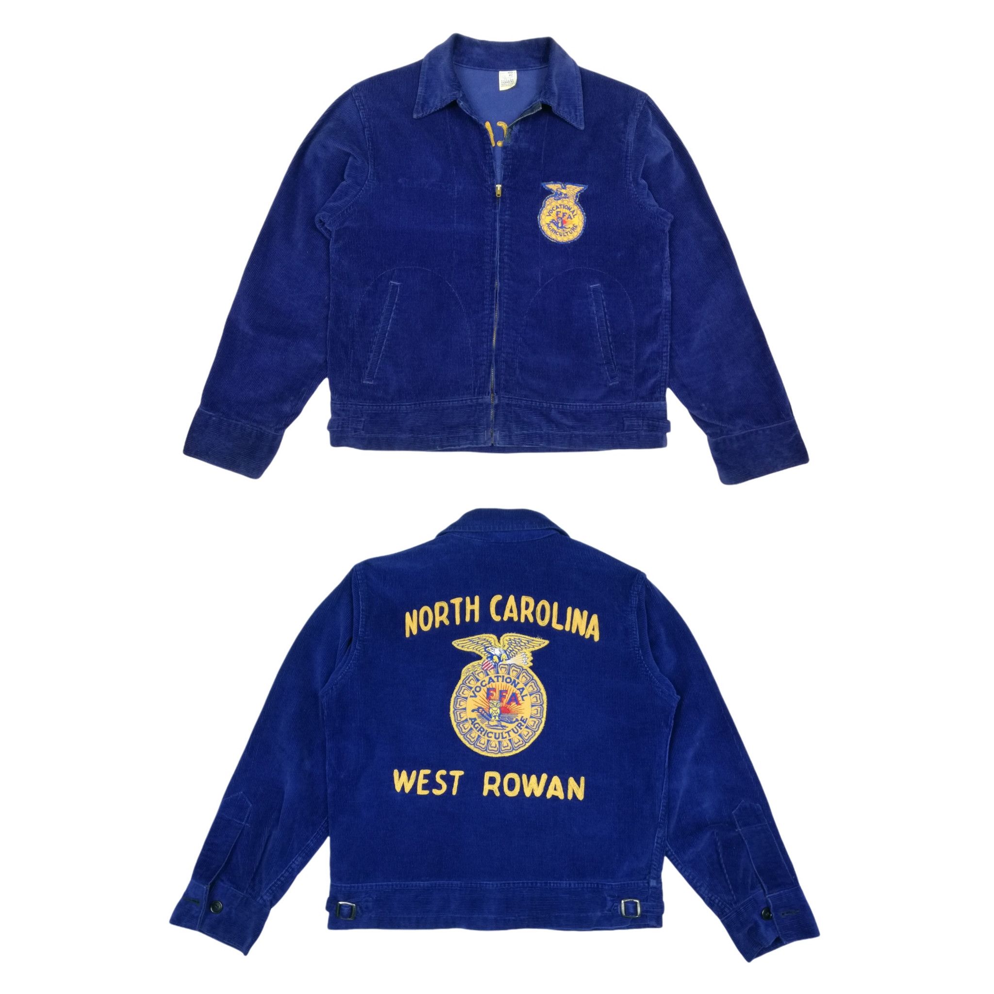 Vintage 🔥Vocational FFA Agriculture Corduroy Jacket Chain Stitched Size US M / EU 48-50 / 2 - 1 Thumbnail