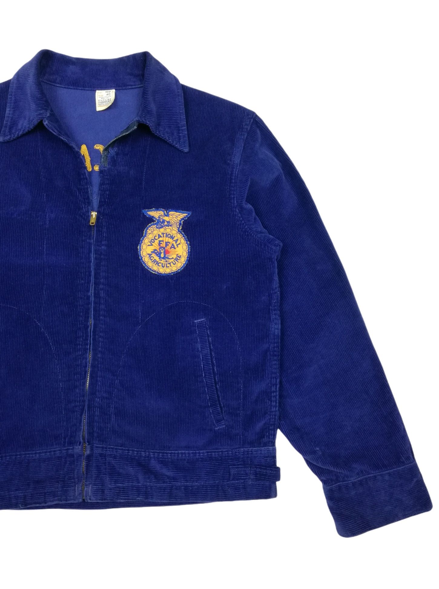 Vintage 🔥Vocational FFA Agriculture Corduroy Jacket Chain Stitched Size US M / EU 48-50 / 2 - 4 Thumbnail