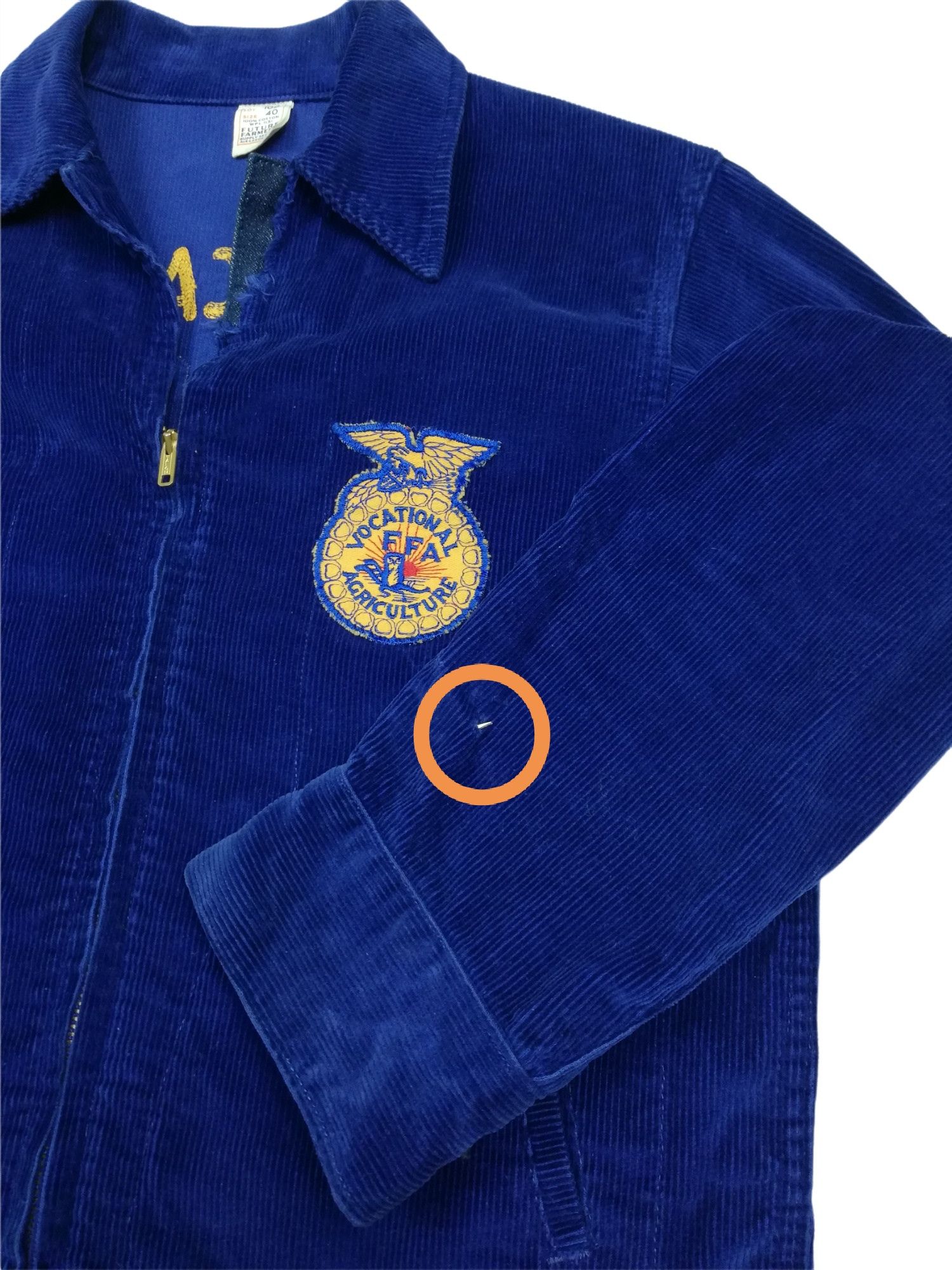 Vintage 🔥Vocational FFA Agriculture Corduroy Jacket Chain Stitched Size US M / EU 48-50 / 2 - 9 Thumbnail