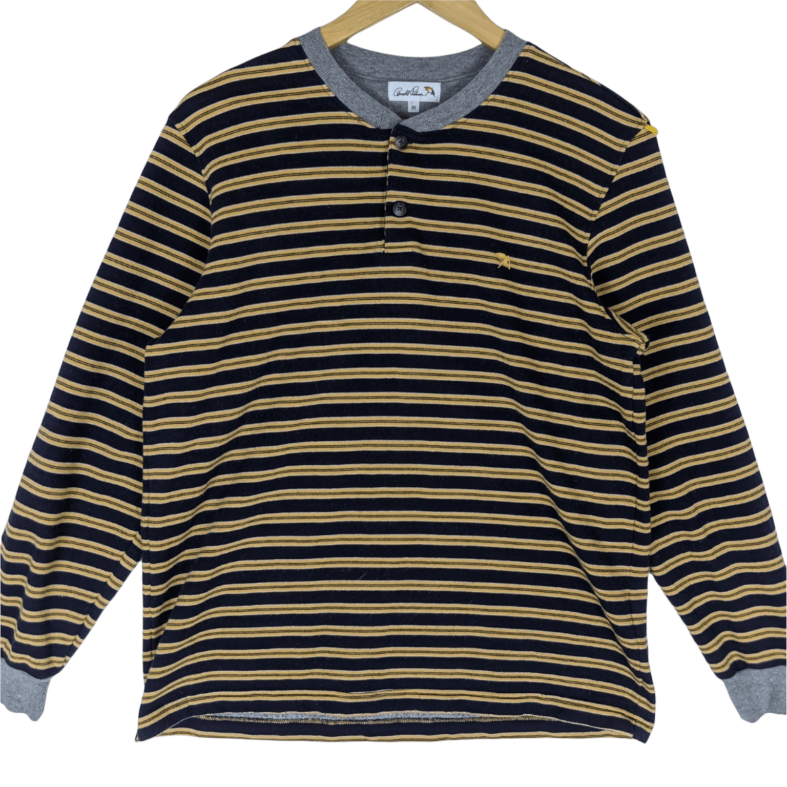 Japanese Brand ARNOLD PALMER Striped Jumper Sweatshirt Size US M / EU 48-50 / 2 - 2 Thumbnail