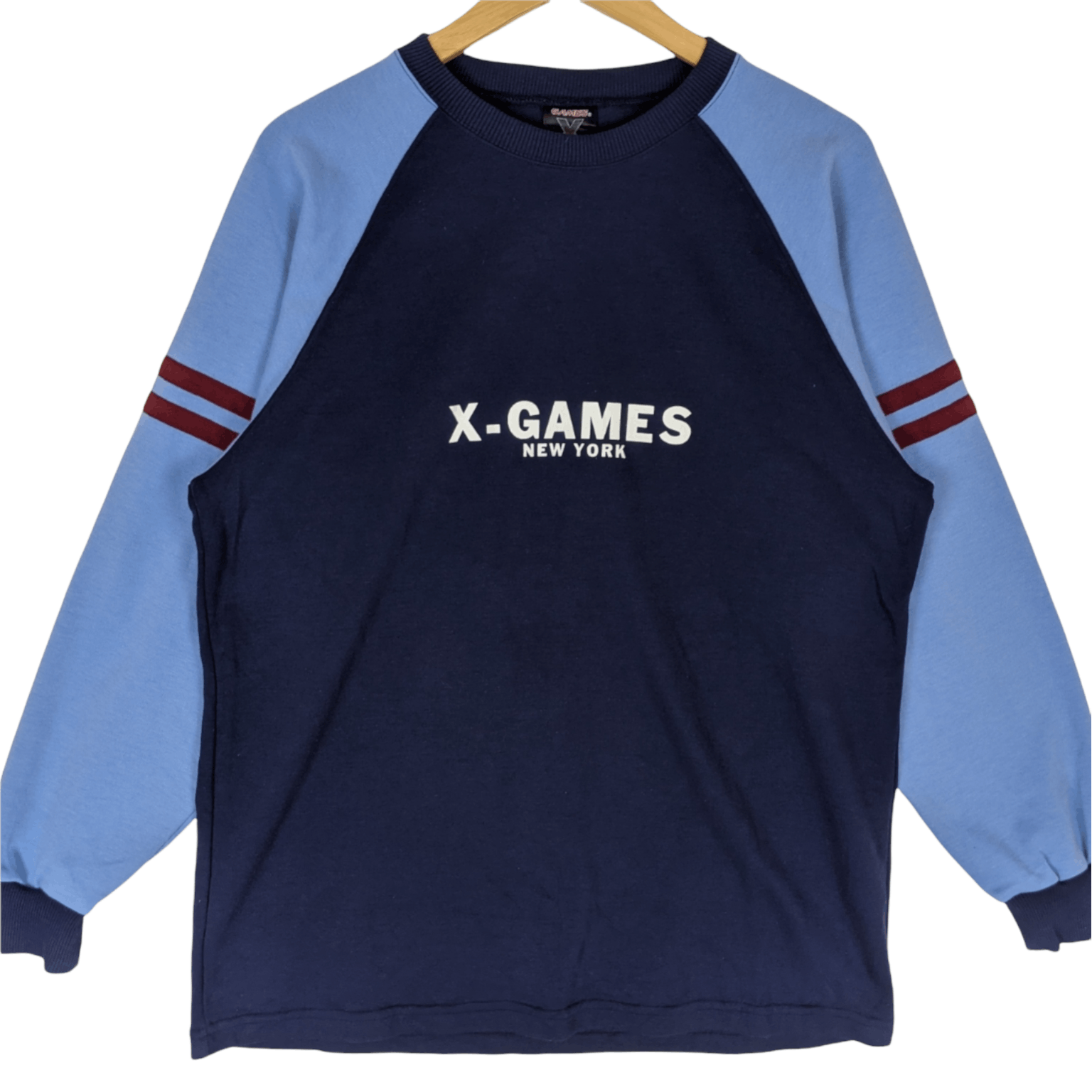 Japanese Brand X-GAMES New York Skateboard BMX Jumper Sweatshirt Size US L / EU 52-54 / 3 - 2 Thumbnail