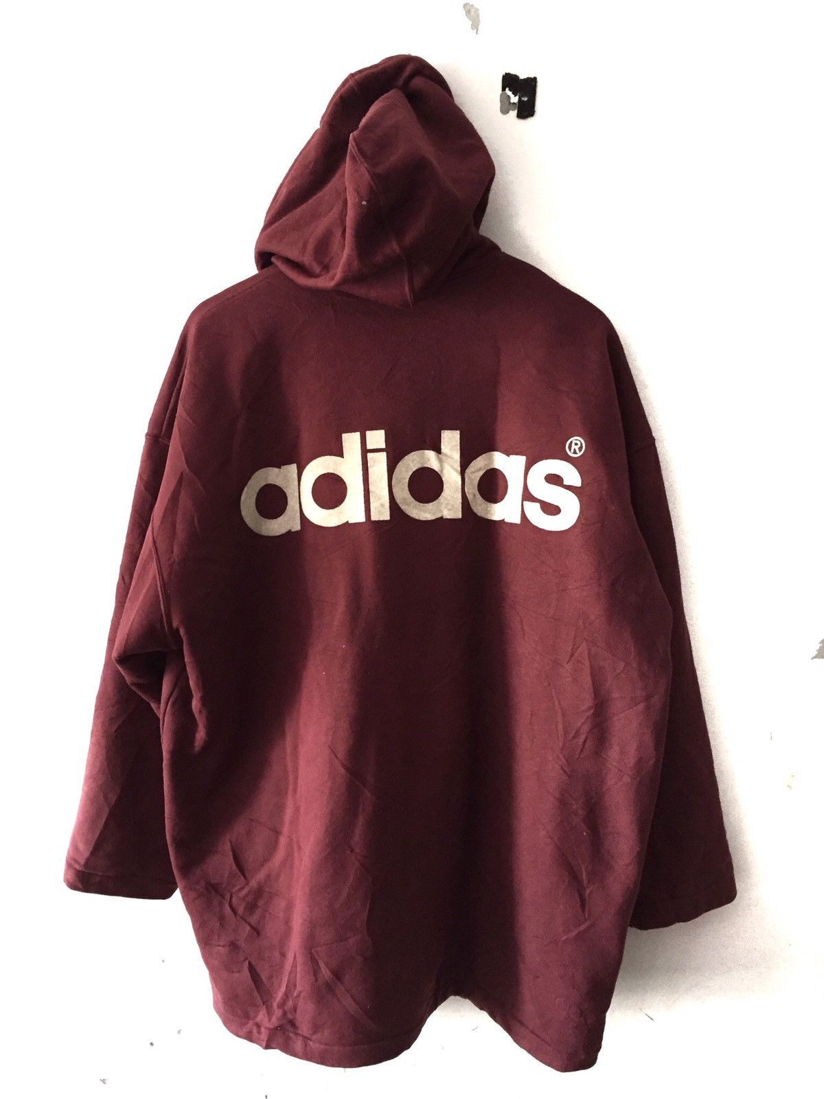 Adidas × Vintage Vintage Jacket Hoodie big logo Sherpa linning by Adidas Size US XL / EU 56 / 4 - 1 Thumbnail