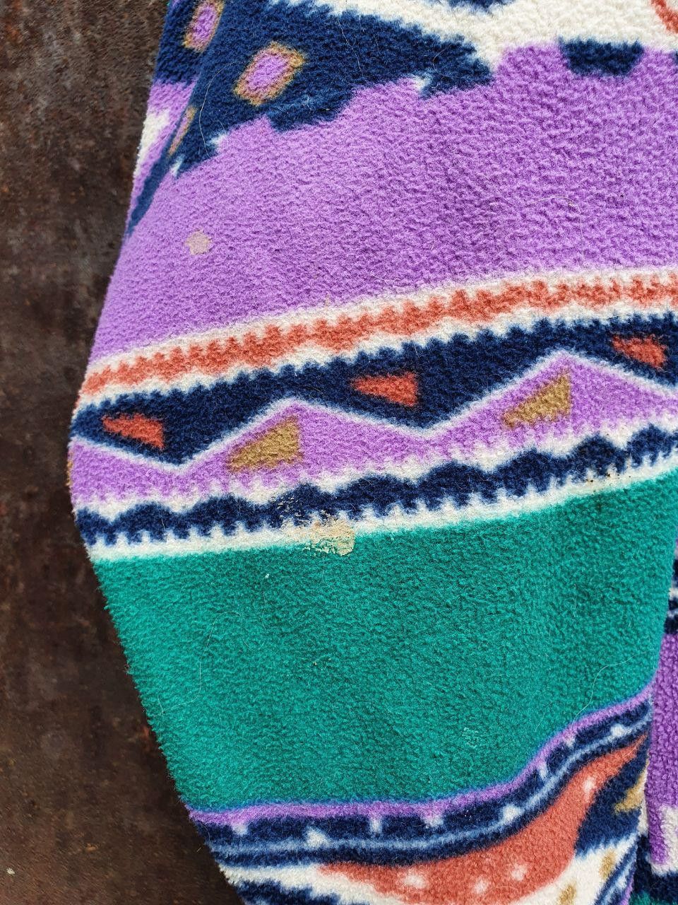 Sergio Tacchini × Vintage Vintage Sergio Tacchini Aztec Navajo Fleece Pullover Size US XL / EU 56 / 4 - 14 Thumbnail
