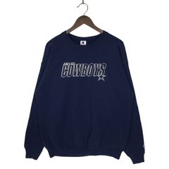 Logo Athletic Pro Line Dallas Cowboys M Double Sided NFL Crewneck  Sweatshirt Vtg