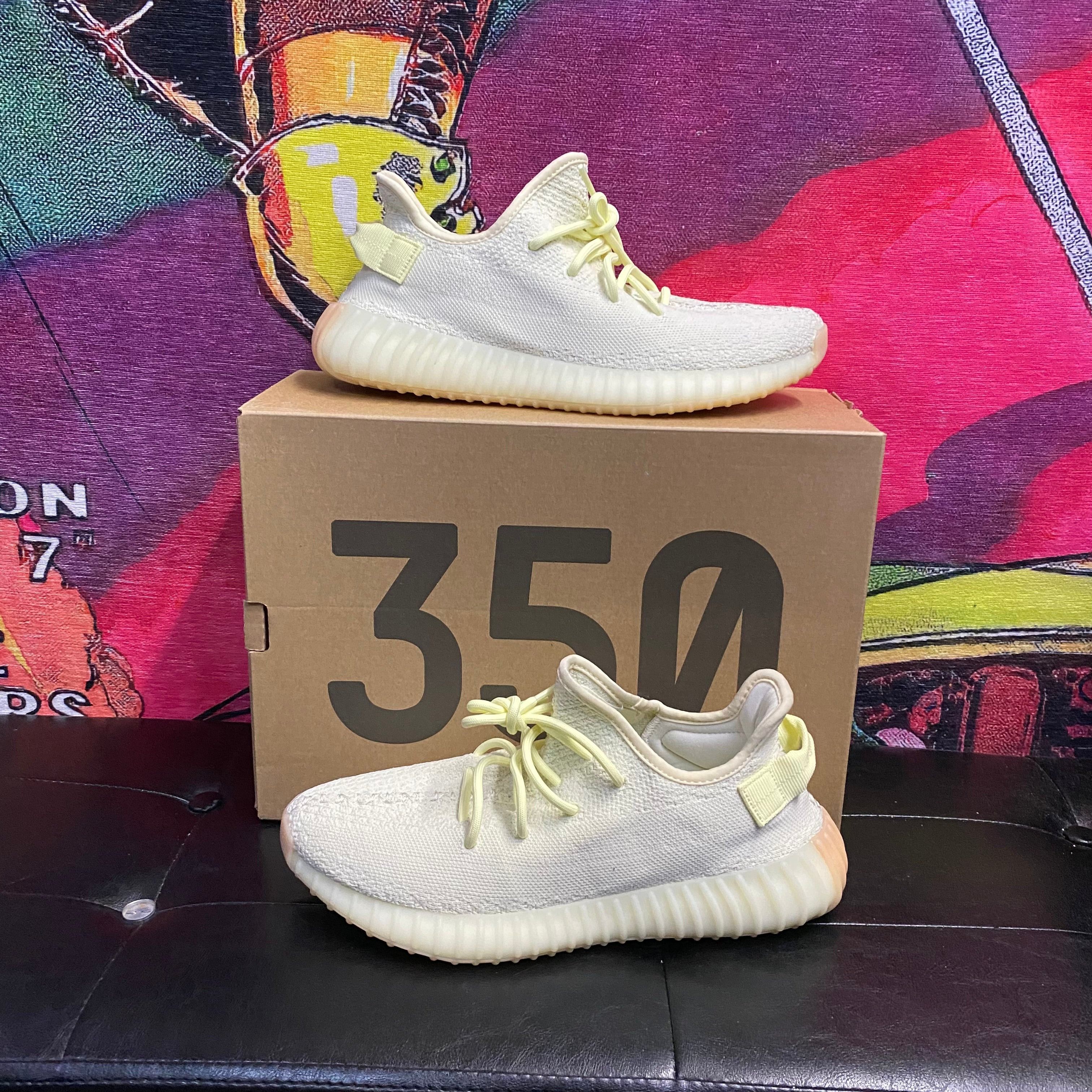 image of Adidas x Kanye West Yeezy 350 “Butters” Size 9 Shoes in Yellow, Men's
