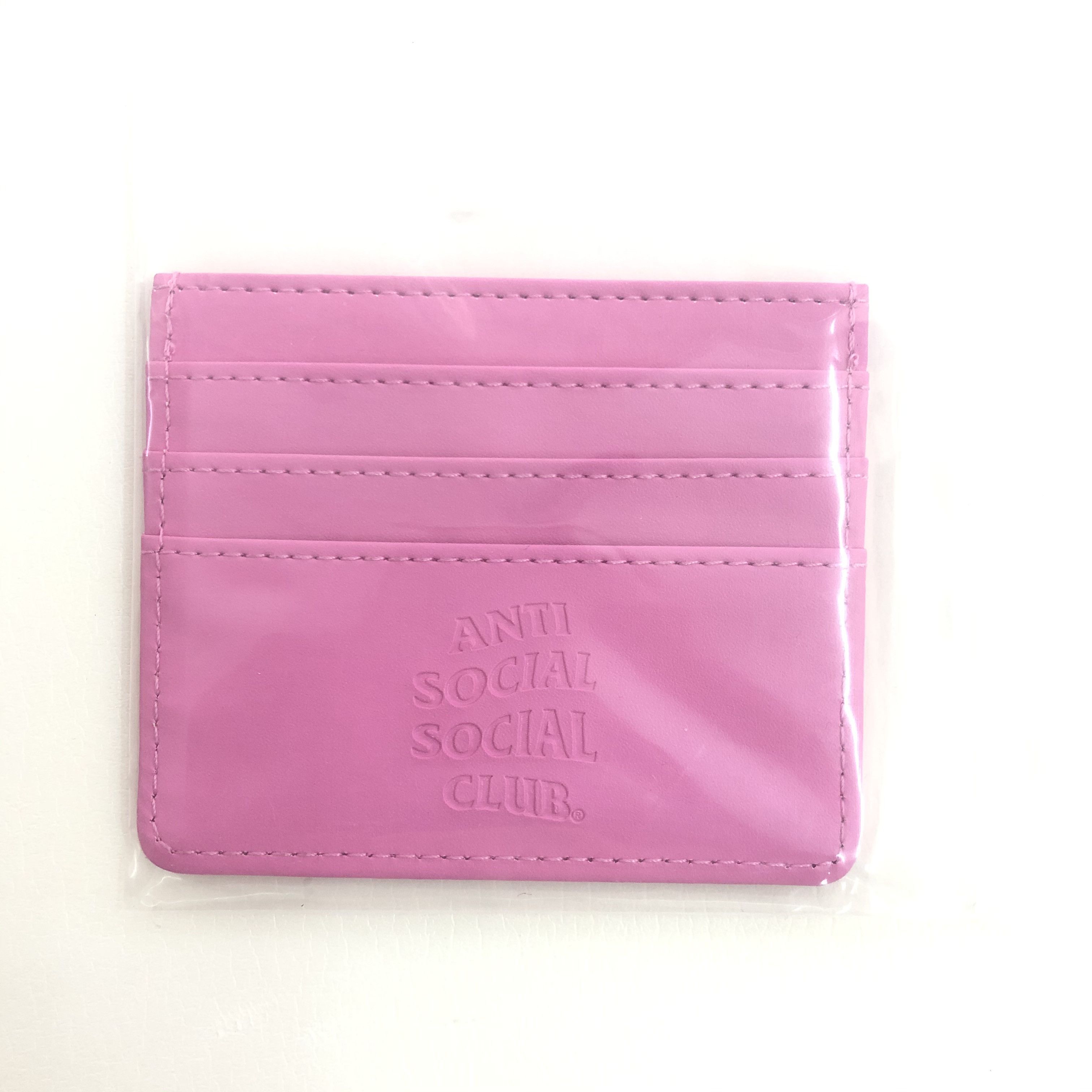 Anti Social Social Club DS ASSC Pink Rich Cardholder Wallet Supreme Bape Kith CPFM Size ONE SIZE - 4 Thumbnail