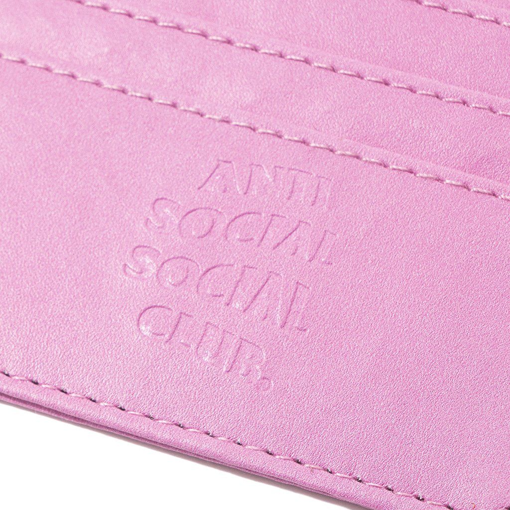Anti Social Social Club DS ASSC Pink Rich Cardholder Wallet Supreme Bape Kith CPFM Size ONE SIZE - 2 Thumbnail
