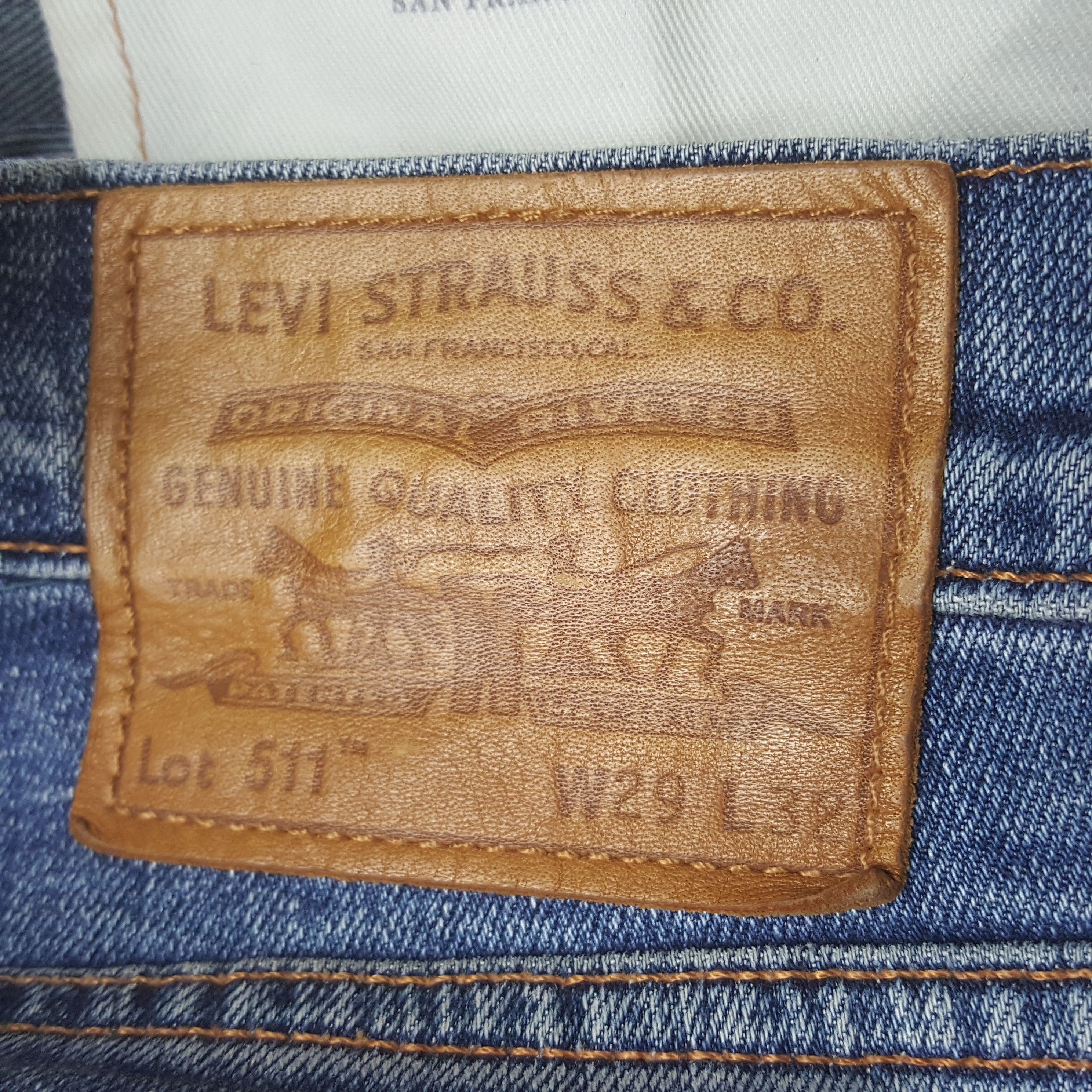 Levi's × Vintage Vintage Levi's 511 Custom Denim Tears Art Denim Size US 28 / EU 44 - 13 Thumbnail