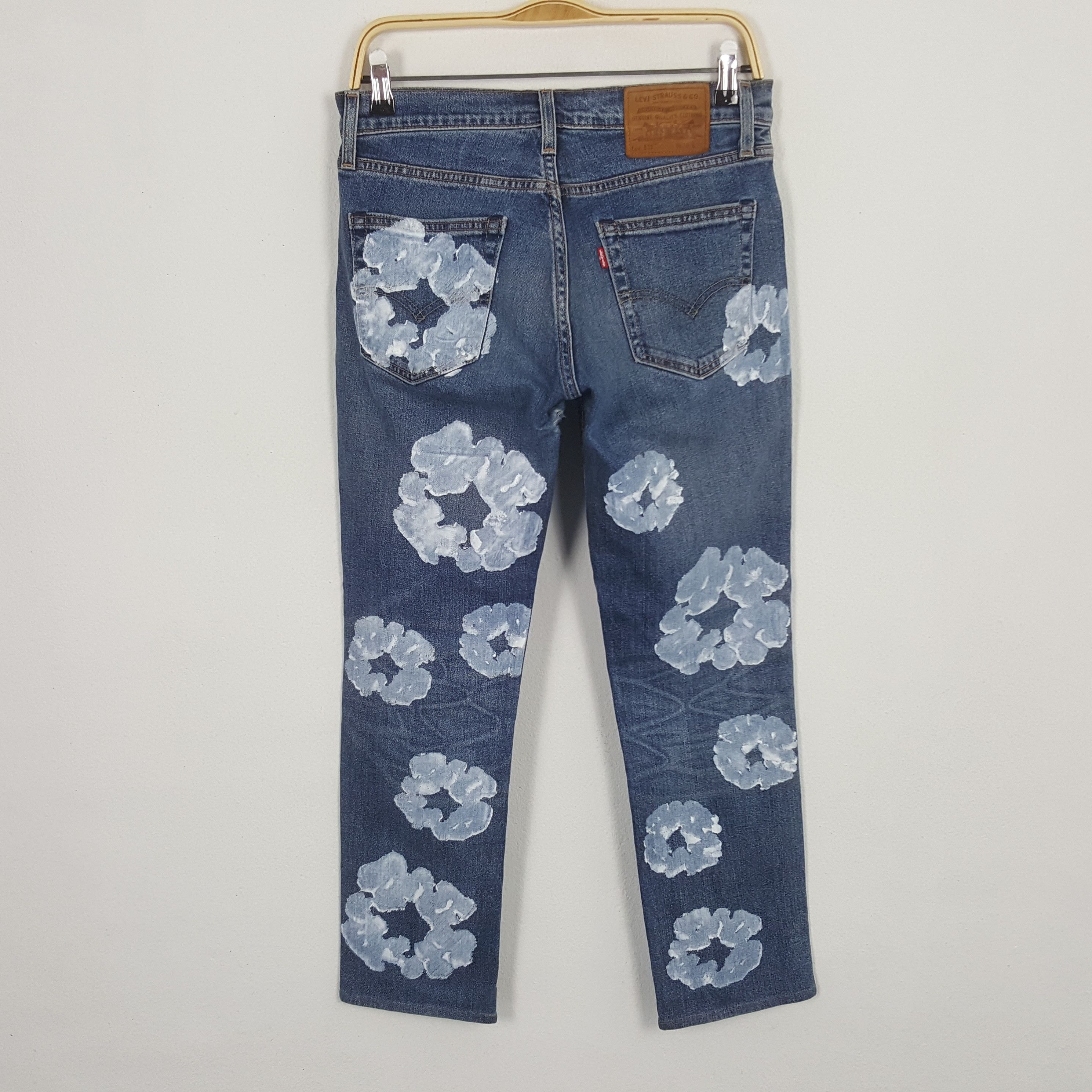 Levi's × Vintage Vintage Levi's 511 Custom Denim Tears Art Denim Size US 28 / EU 44 - 4 Thumbnail