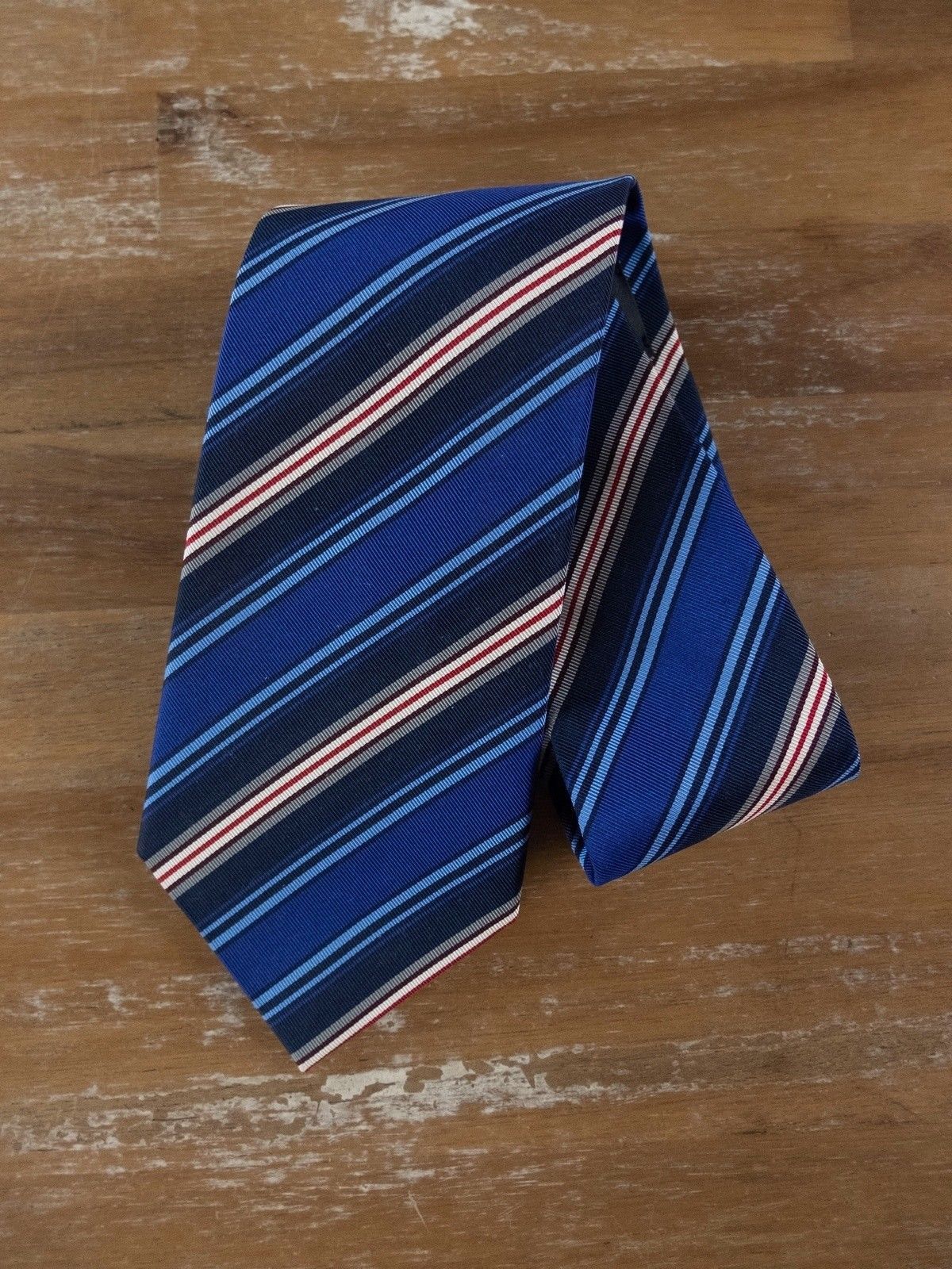 Paul Smith PAUL SMITH London British Collection blue striped silk tie Size ONE SIZE - 1 Thumbnail