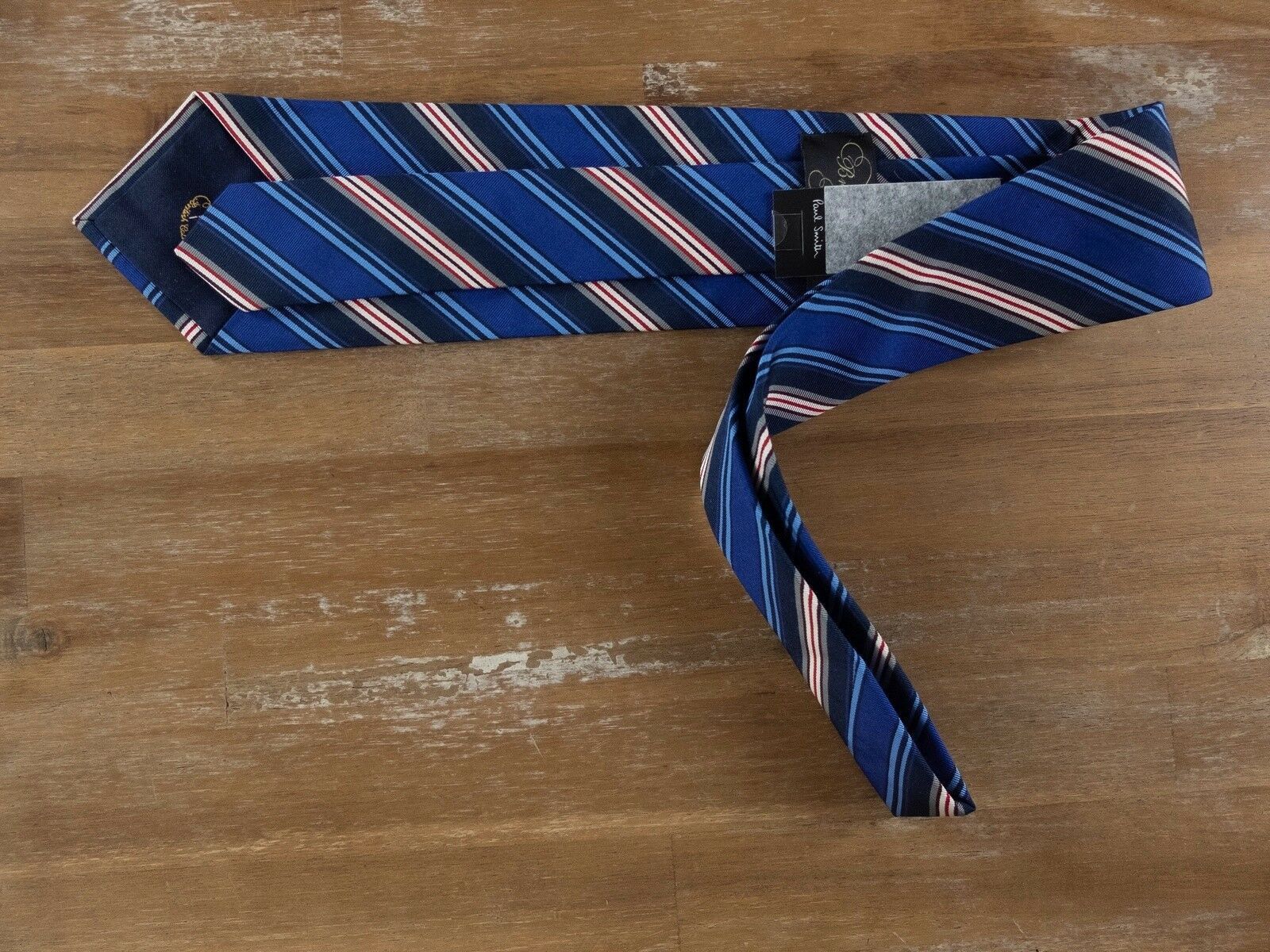 Paul Smith PAUL SMITH London British Collection blue striped silk tie Size ONE SIZE - 2 Thumbnail